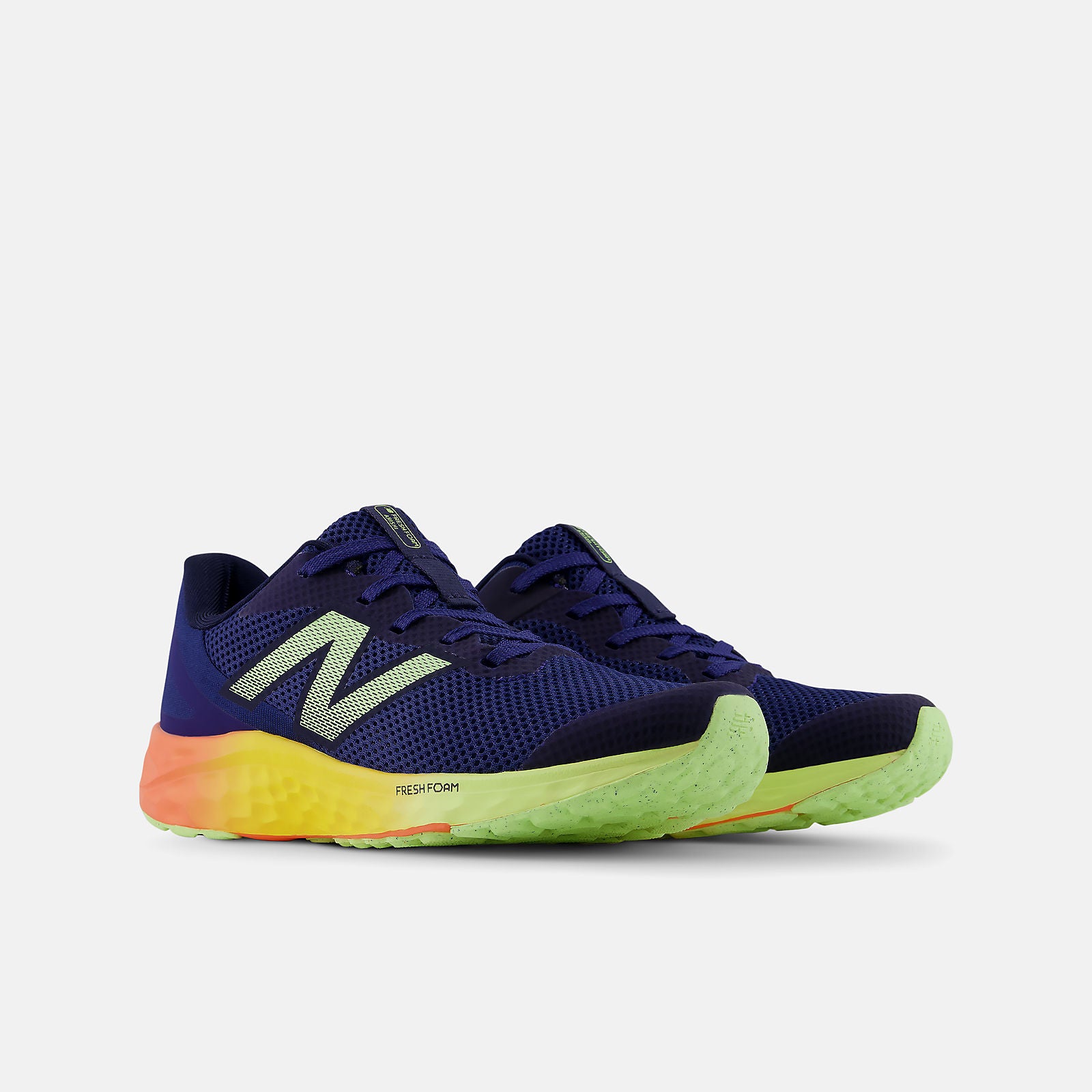 New Balance Kid's Fresh Foam Arishi V4 Gs Blue/Heat Running Shoes