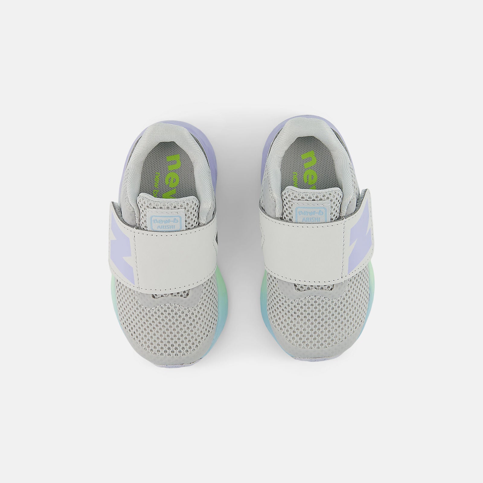 New Balance Kid's Fresh Foam Arishi V4 Grey/Jade Running Shoes