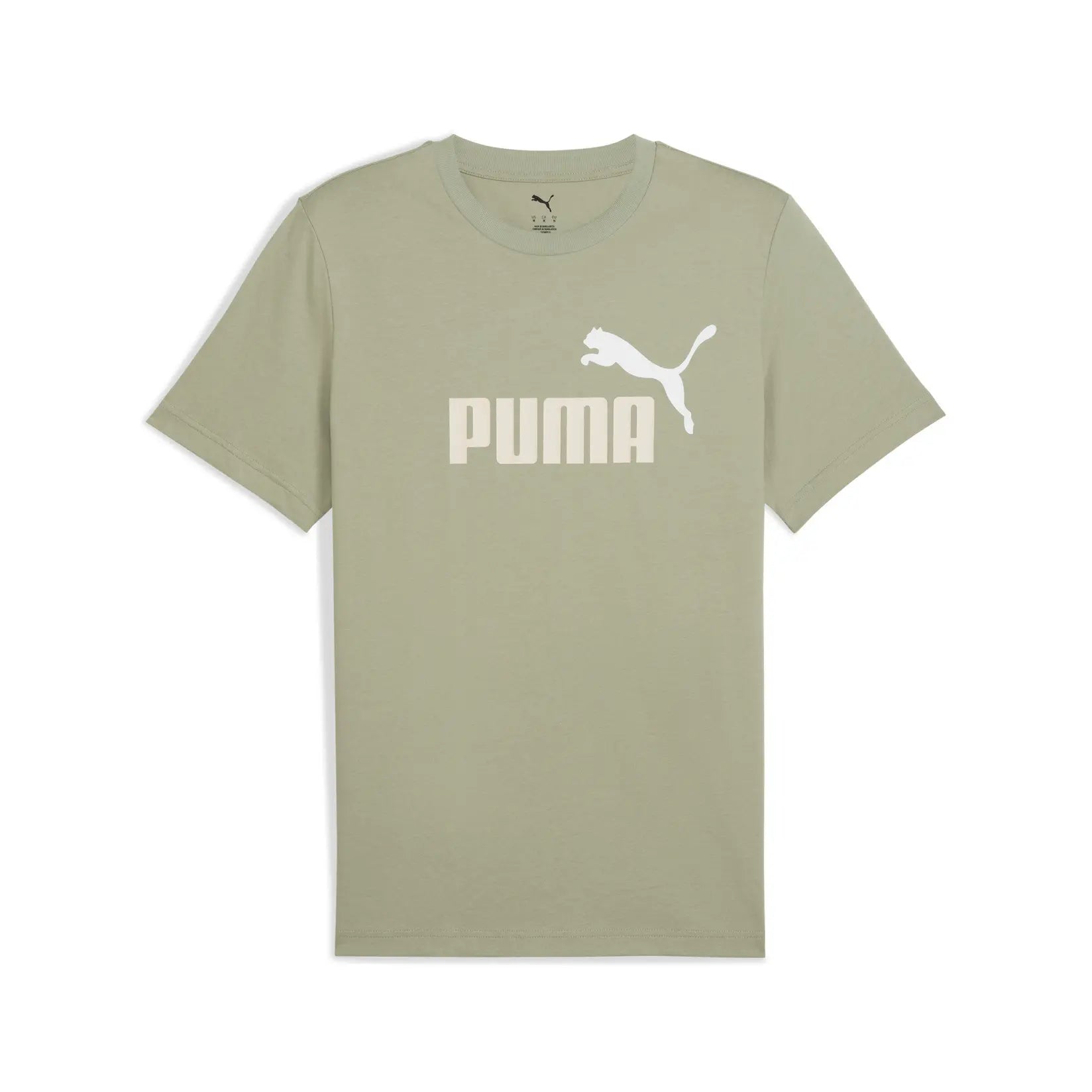 Puma Men's Essentials 2 Colour Logo Lux Army Tee