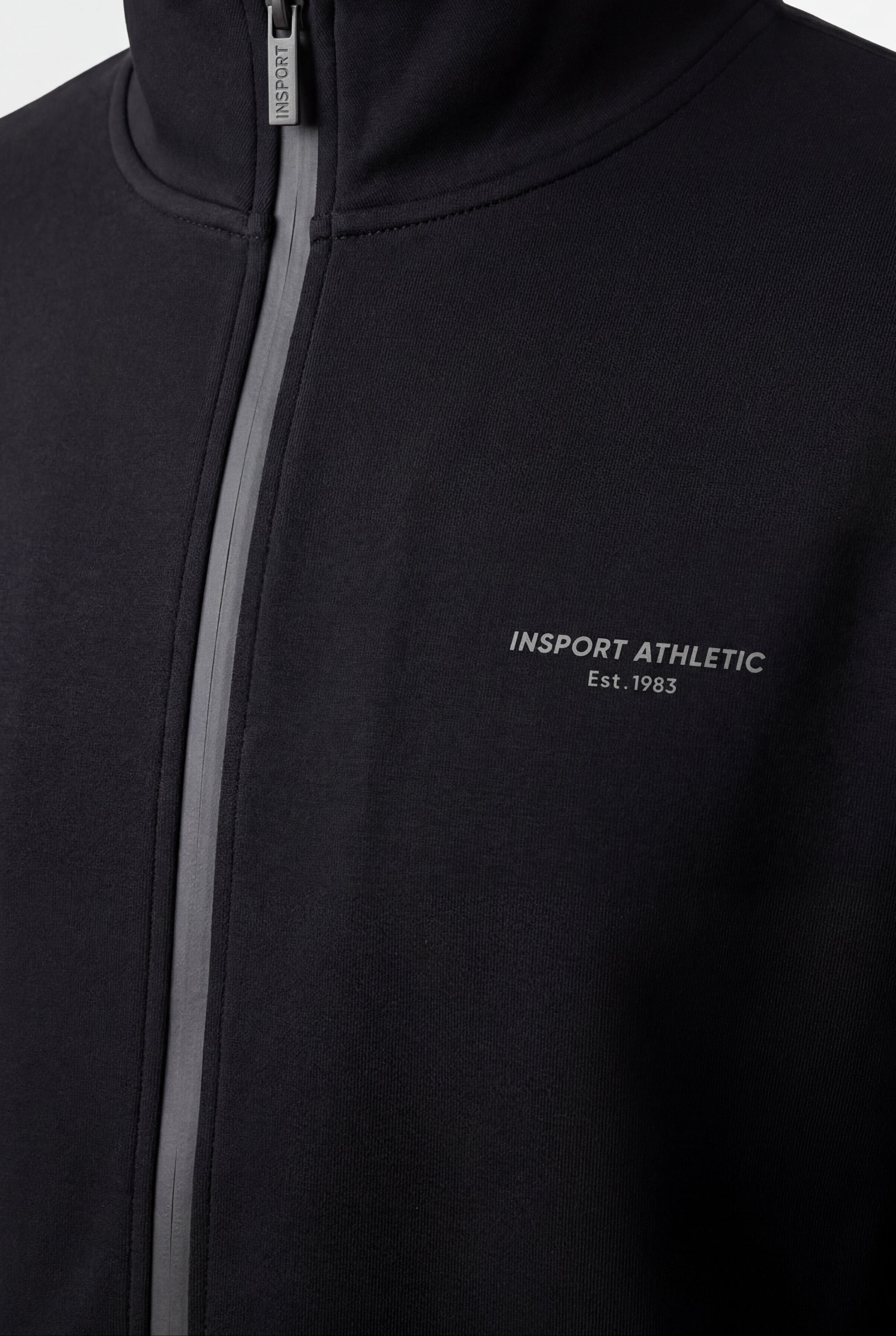 Insport Mens Scuba Hooded Zip Black Jacket