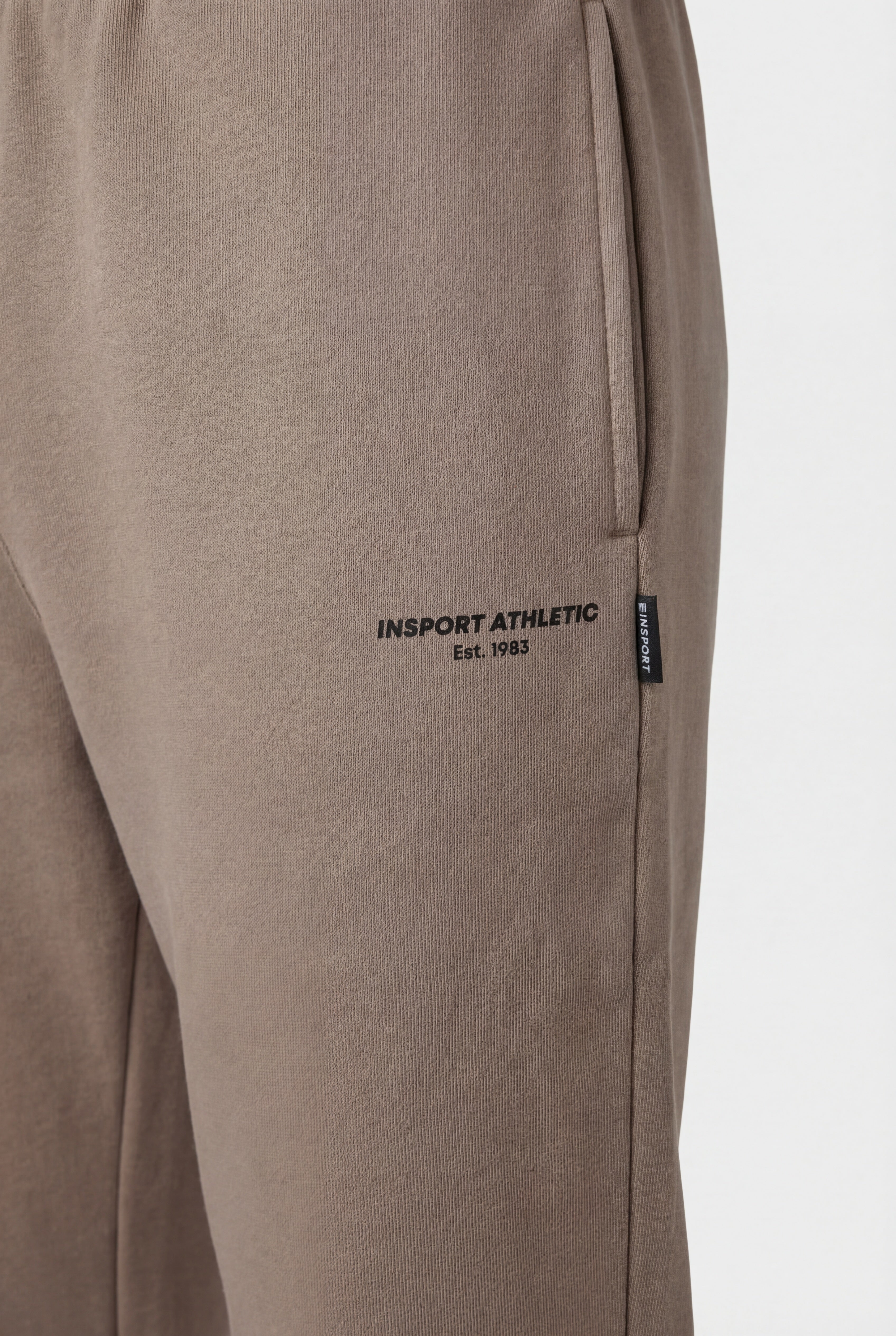 Insport Womens Mia Taupe Fleece Trackpants