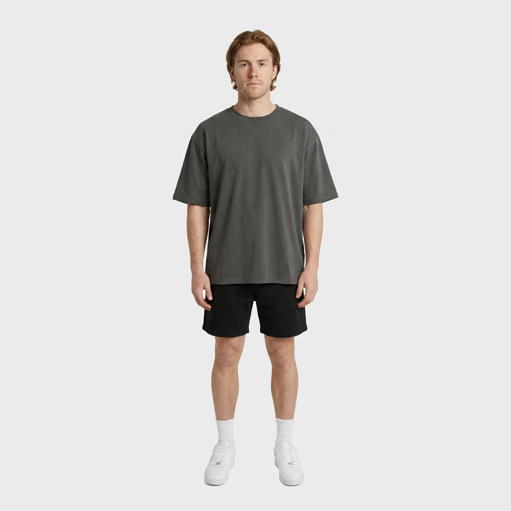 INSPORT mens Scuba tee in charcoal, front view