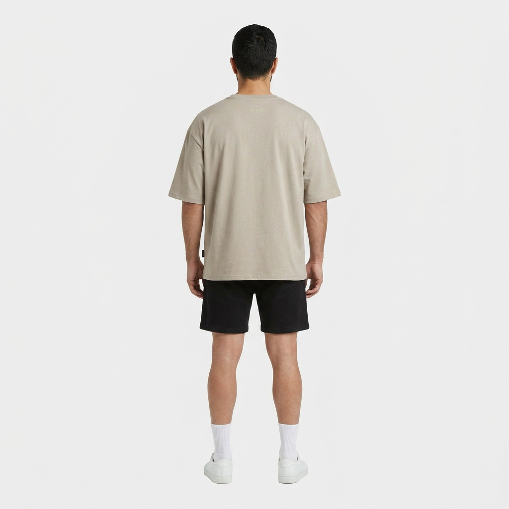 INSPORT mens Scuba tee in stone, back view
