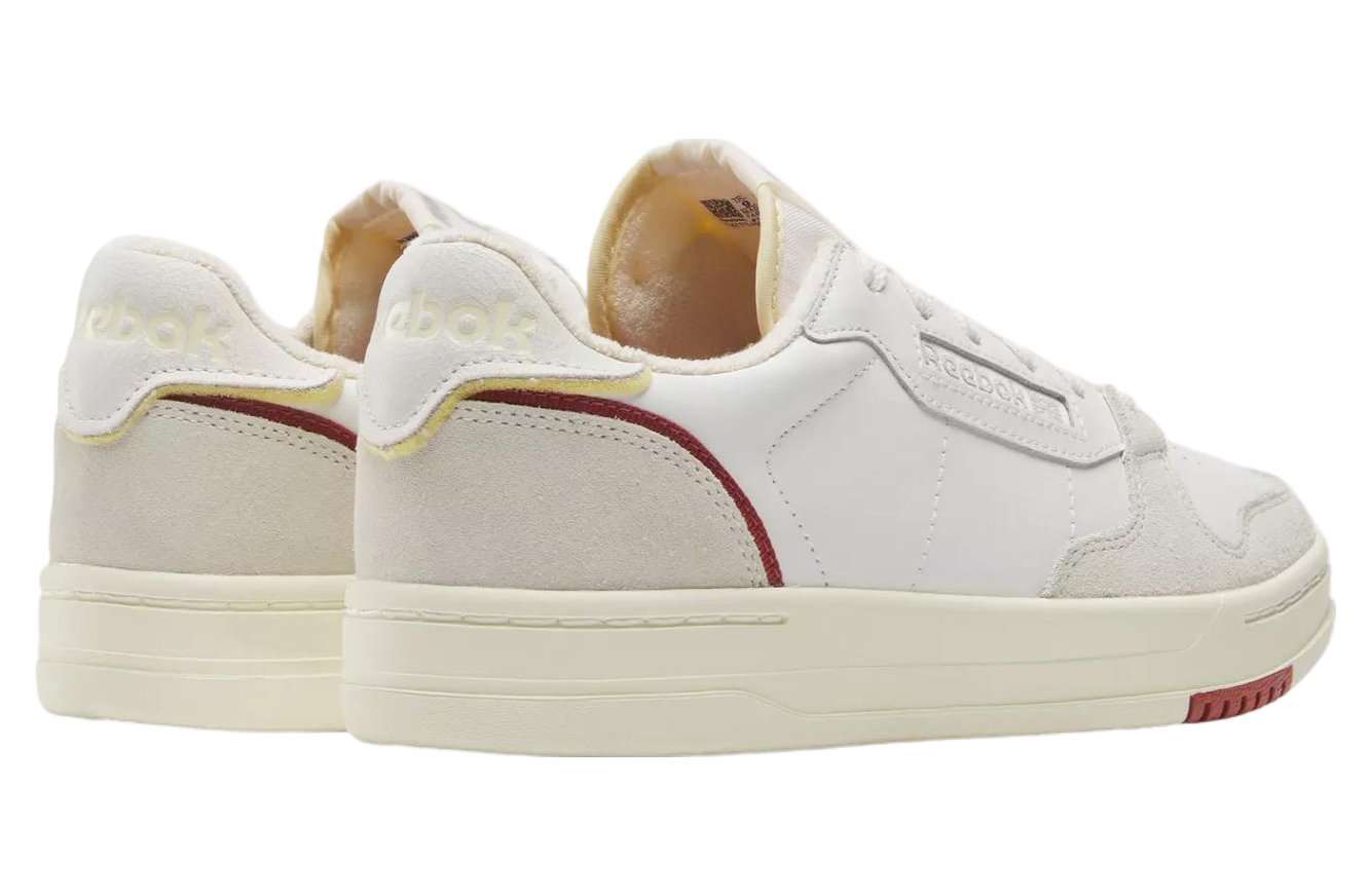 Reebok Men's Court Chalk/Red Sneaker Shoes