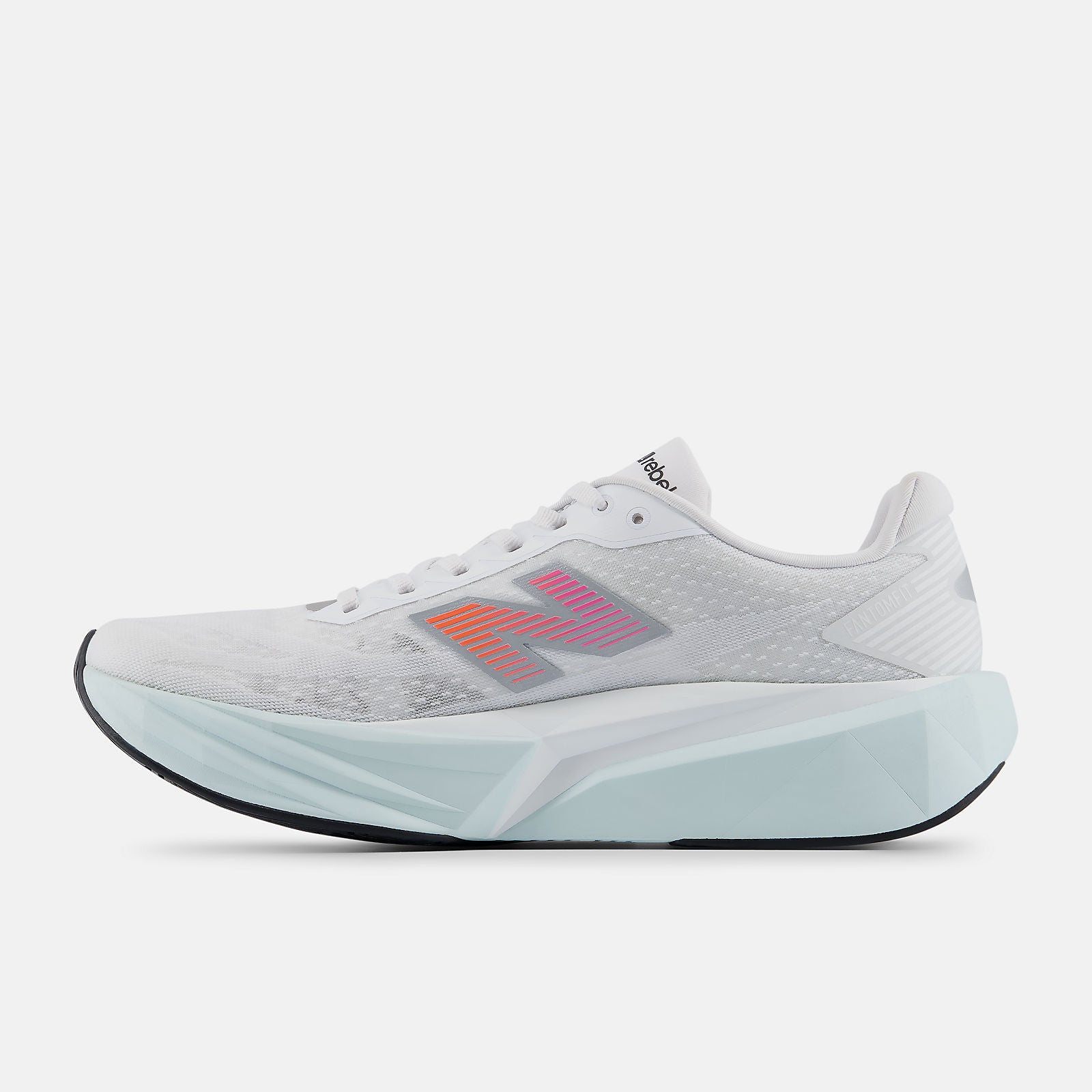 NEW BALANCE MEN'S FUELCELL REBEL V5 WHITE/PINK/BLUE RUNNING SHOES