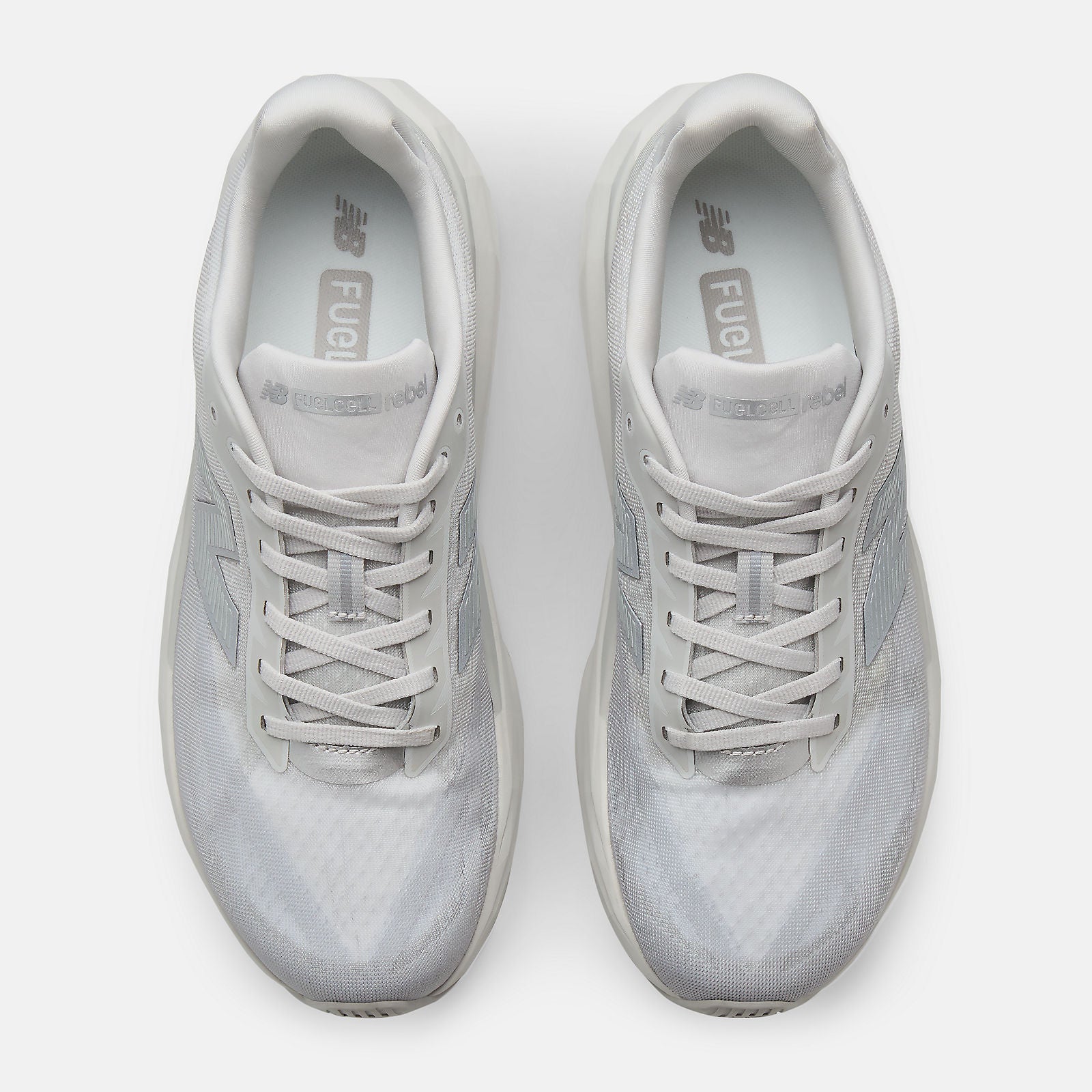 NEW BALANCE MEN'S FUELCELL REBEL V5 GREY/SILVER RUNNING SHOES