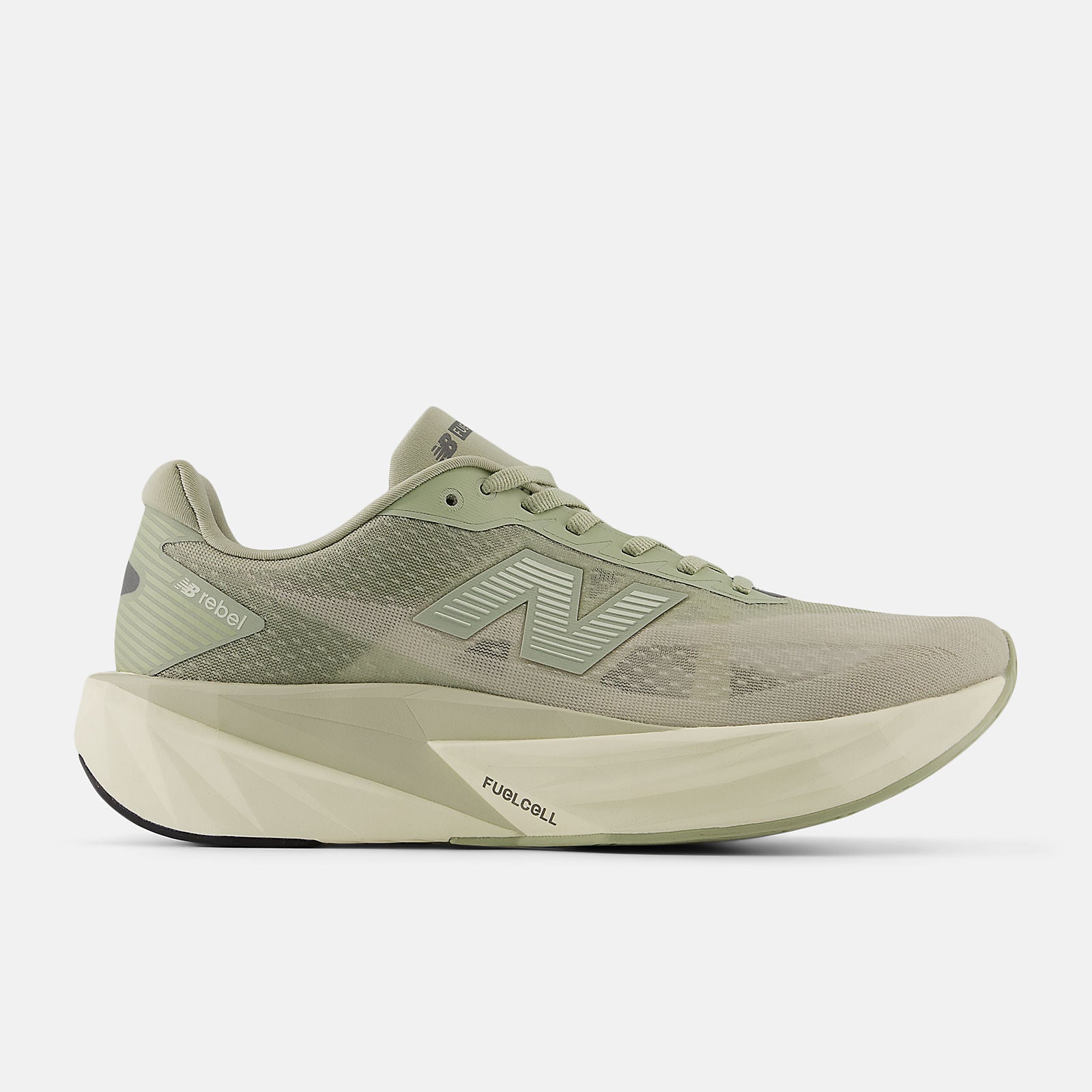 New Balance Men's Fuelcell Rebel V5 Olive Running Shoes