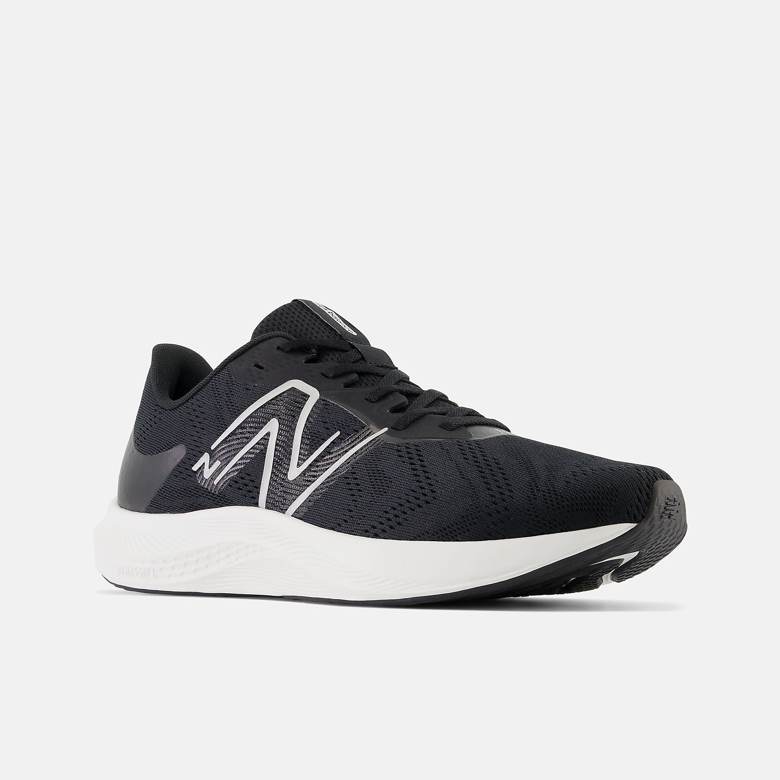 New Balance Men's Dynasoft Pro Run V2 Black/White Running Shoes