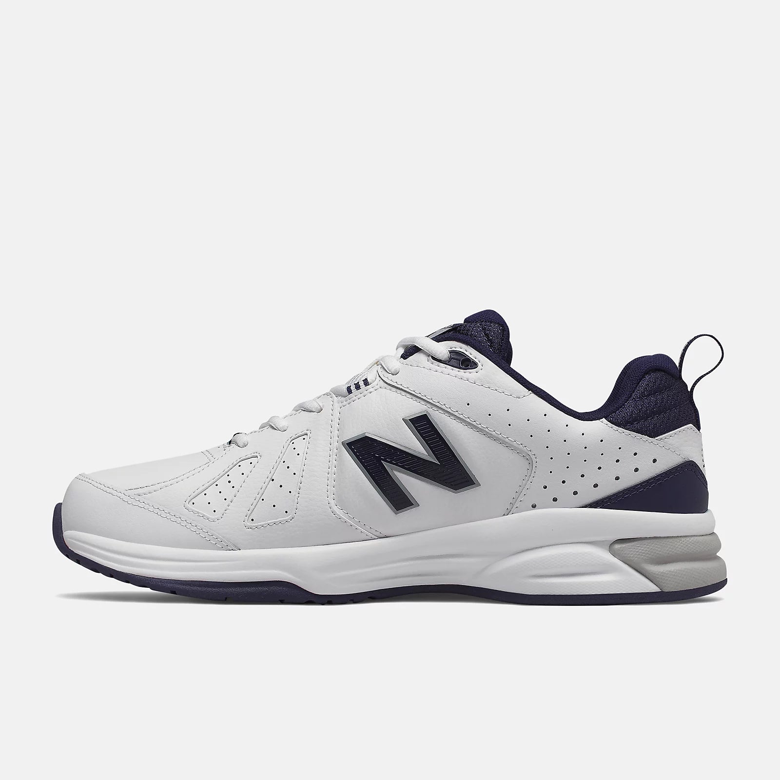 New Balance Men's 624v5 White/Navy Shoe (2e Wide)