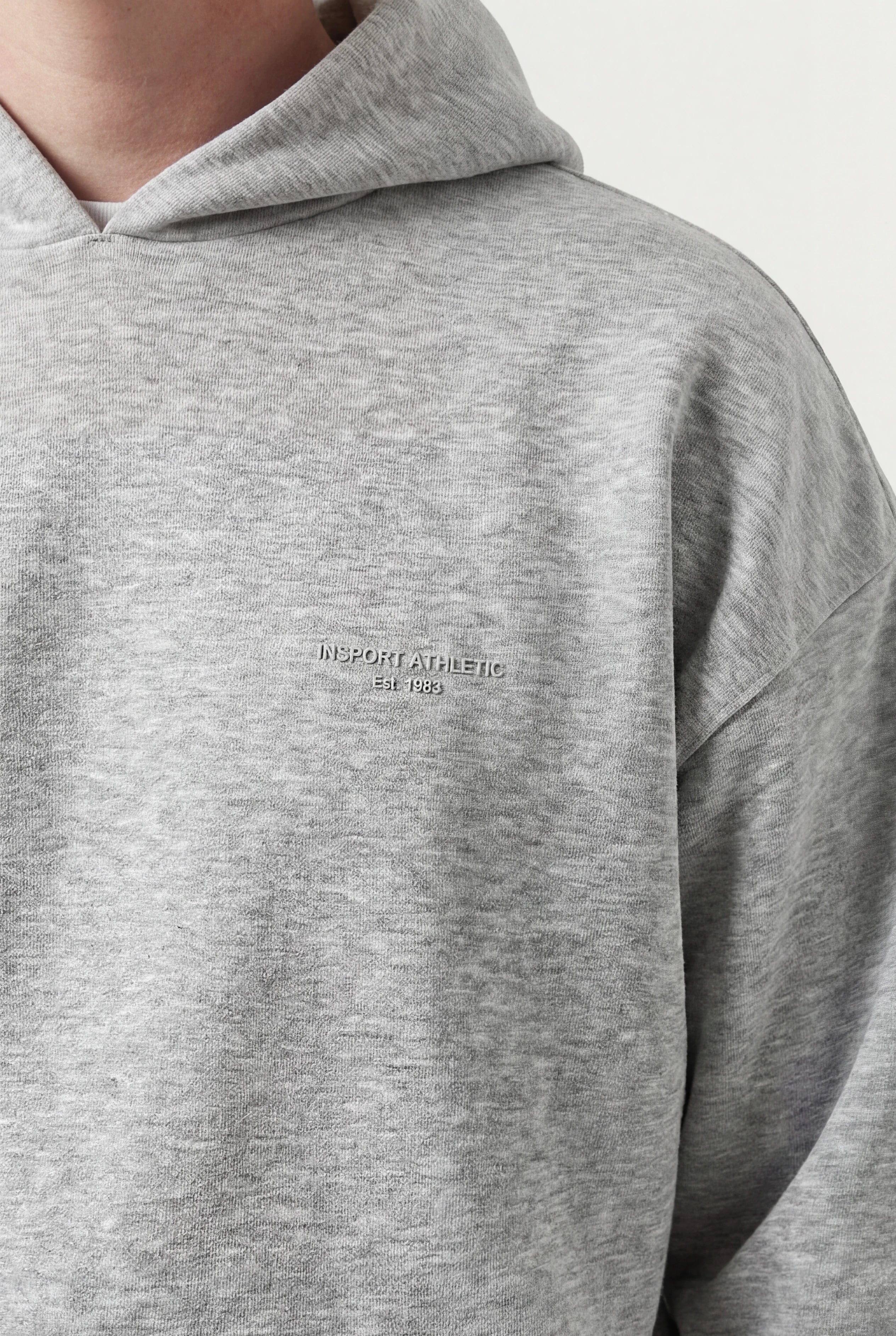 Insport Mens Denver Tech Grey Marle Hood