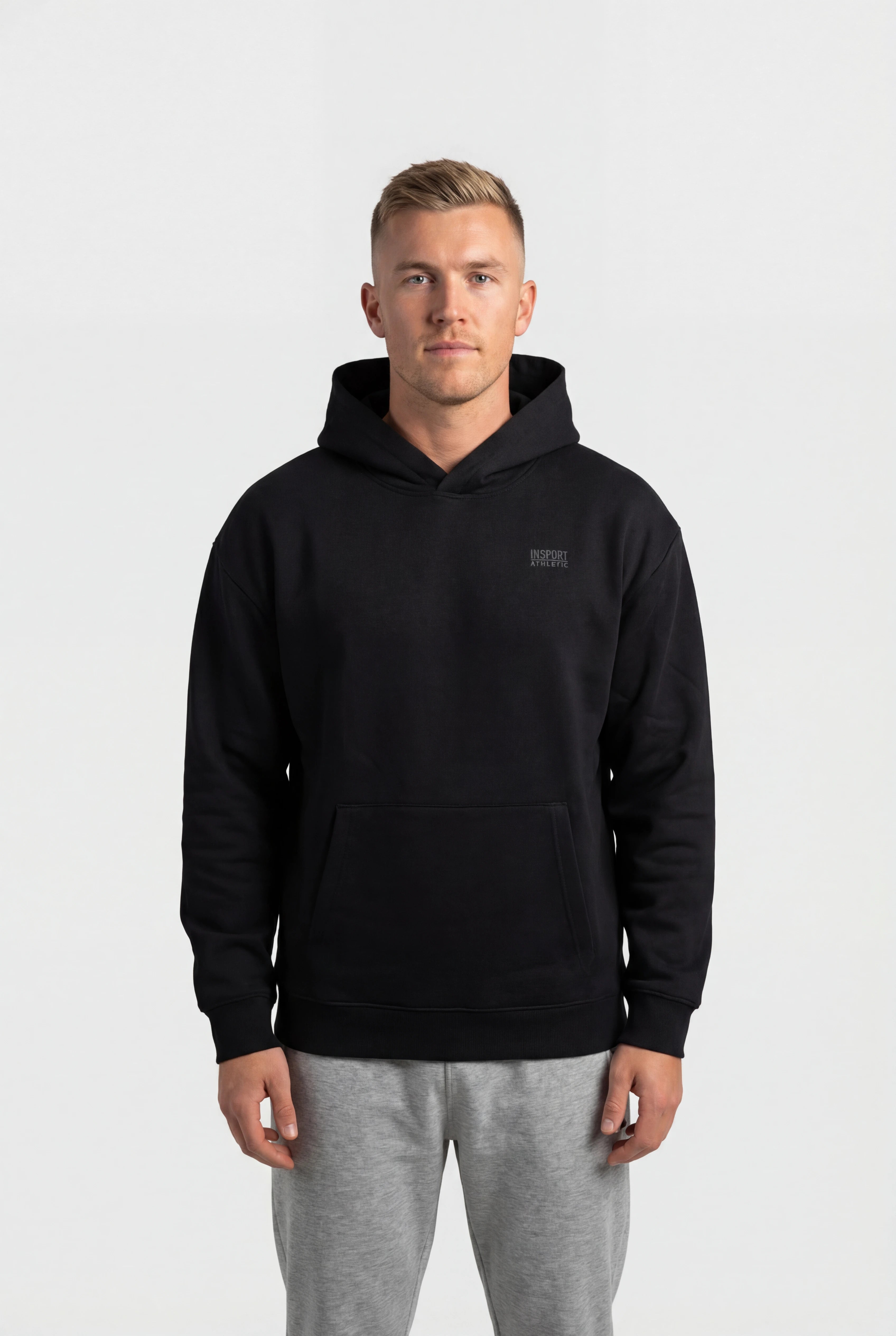 Insport Unisex Alaska Black Hoodie