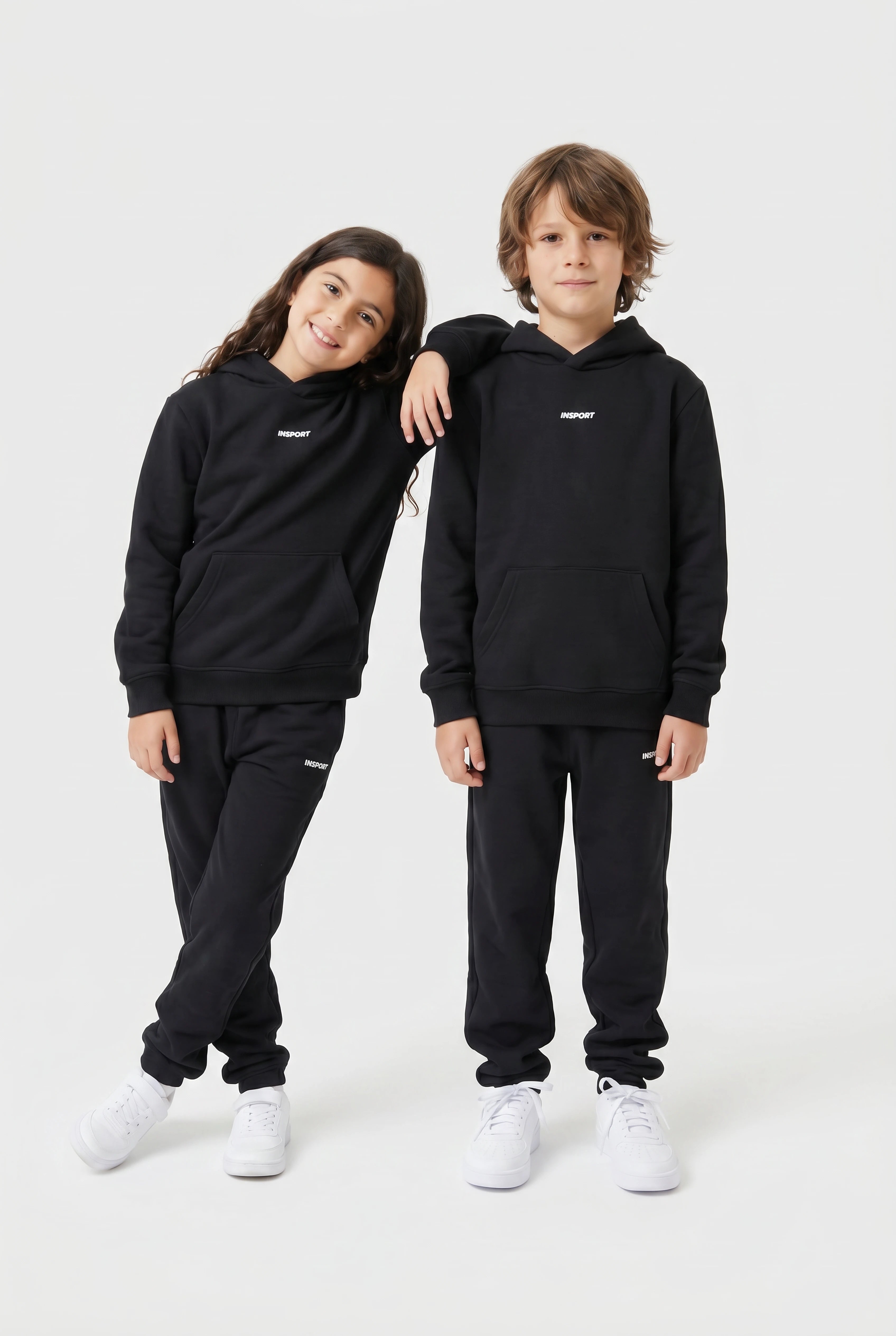 Insport Junior Frankie Slim Pant Black