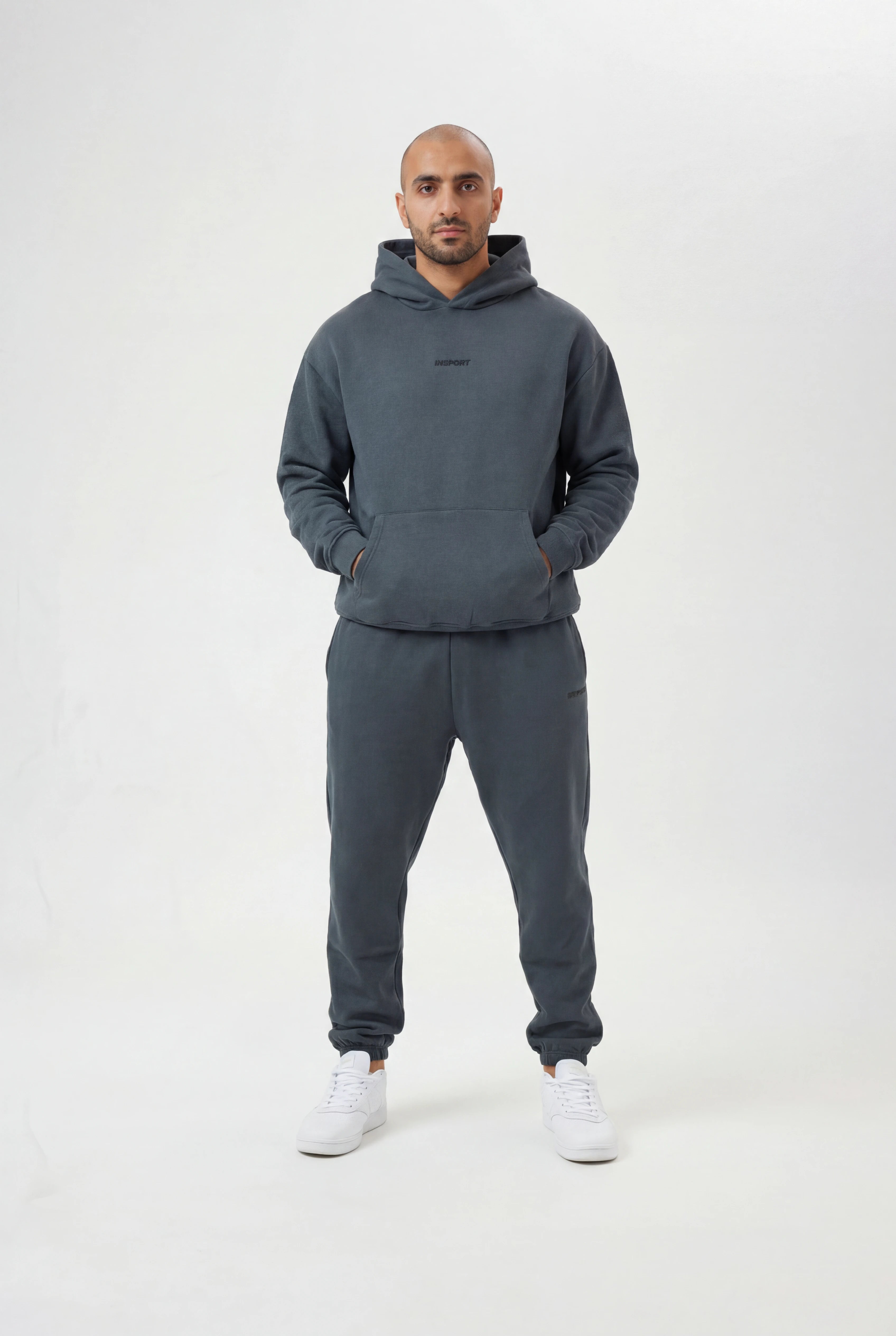 Insport Unisex Frankie Carbon Blue Hood