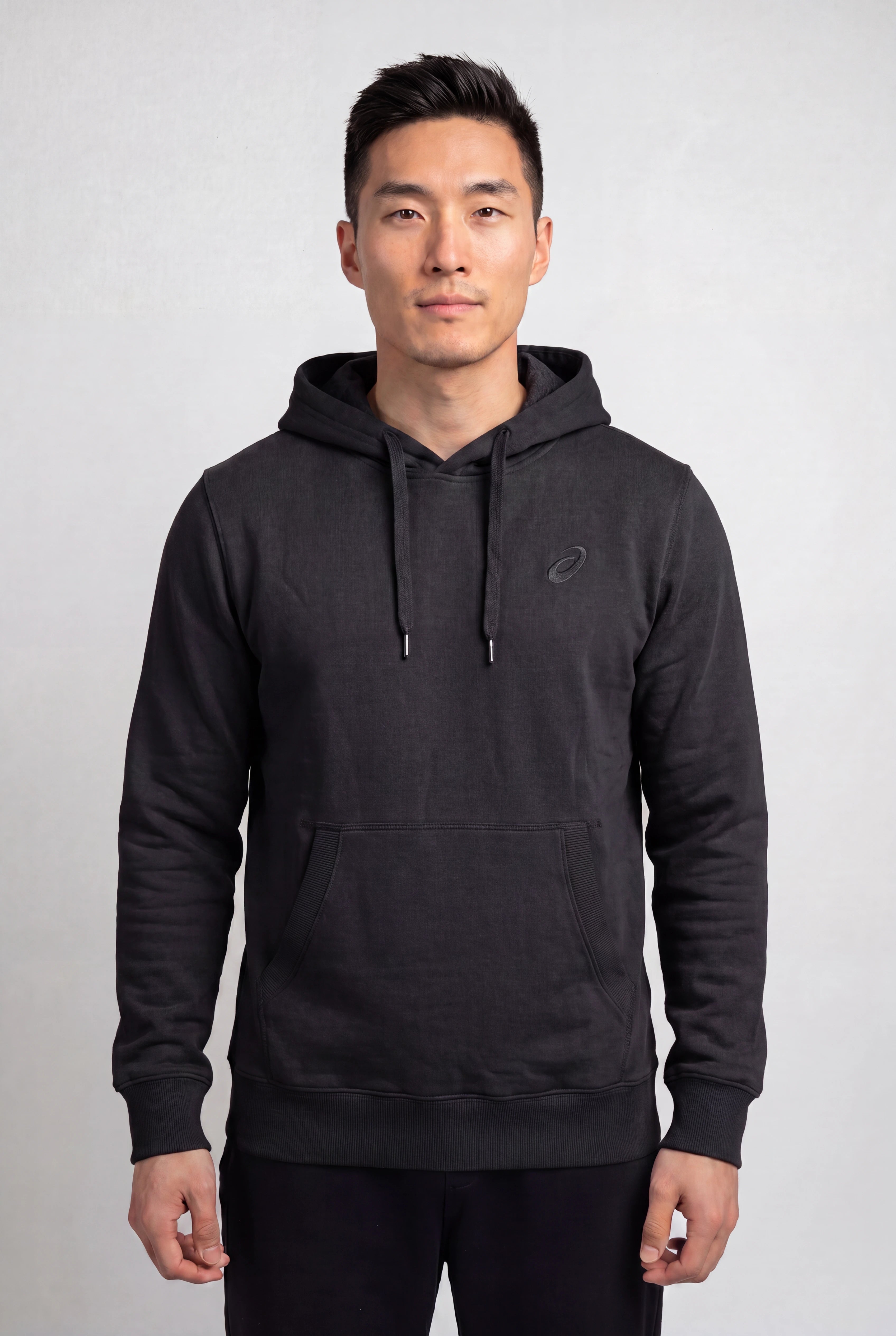 Asics Men's Fleece Black Hoodie