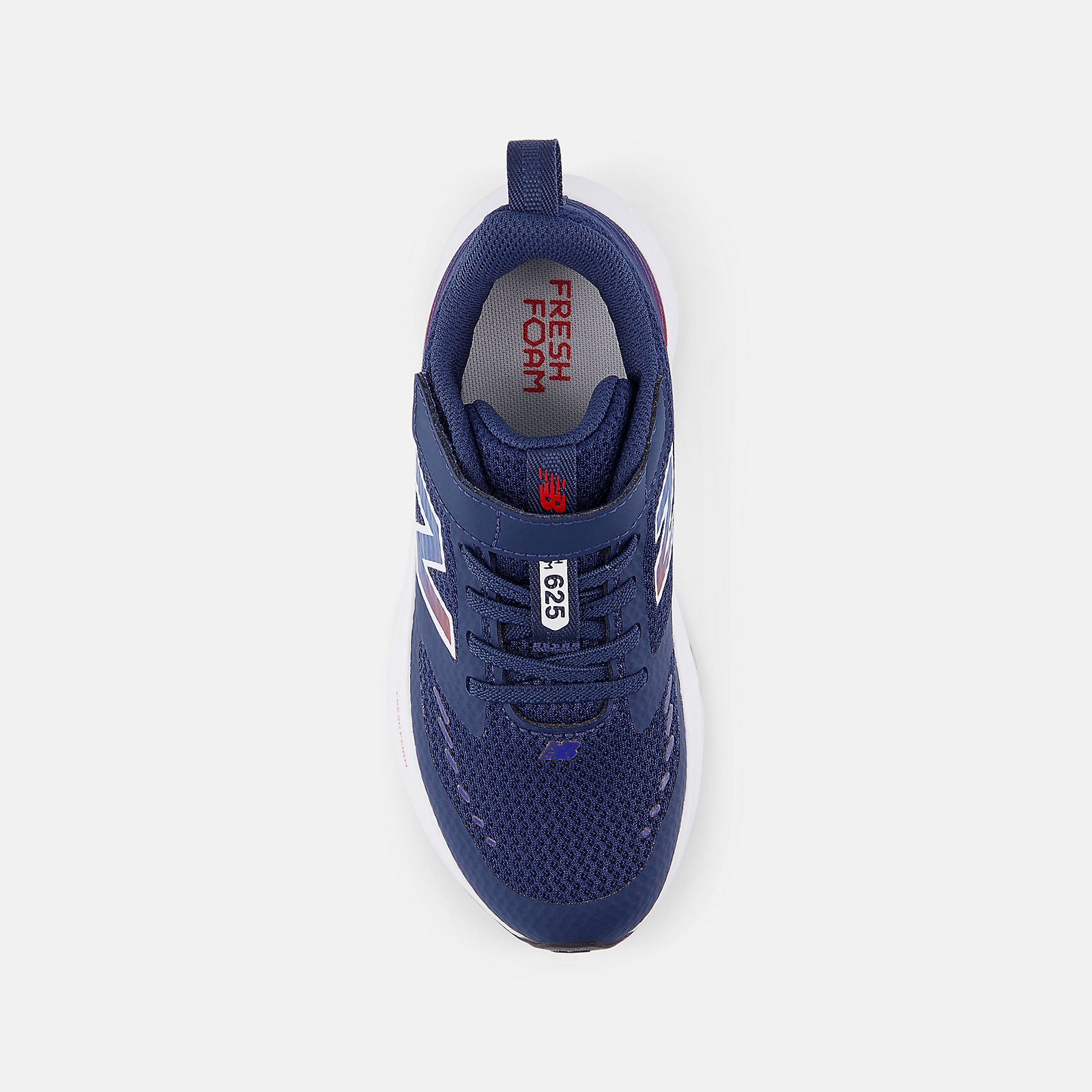 New Balance Kid's 625 Foam Hook N' Loop Navy Sneaker Shoes