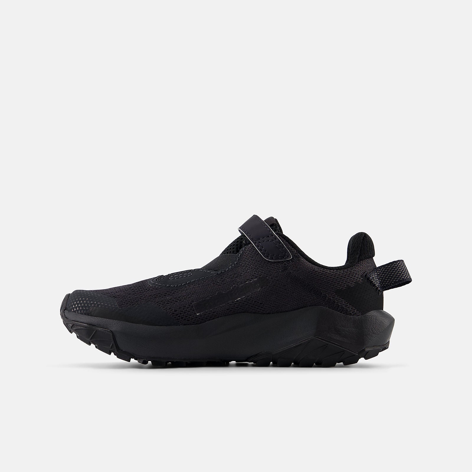 New Balance Kid's Dynasoft Nitrel V6 Top Strap Triple Black Running Shoes