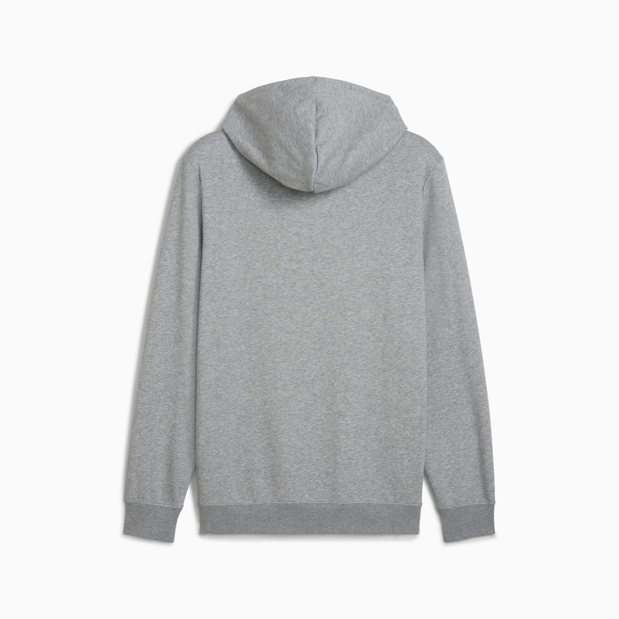 PUMA MEN'S ESSENTIALS NO. 1 LOGO FLEECE GREY HOODIE