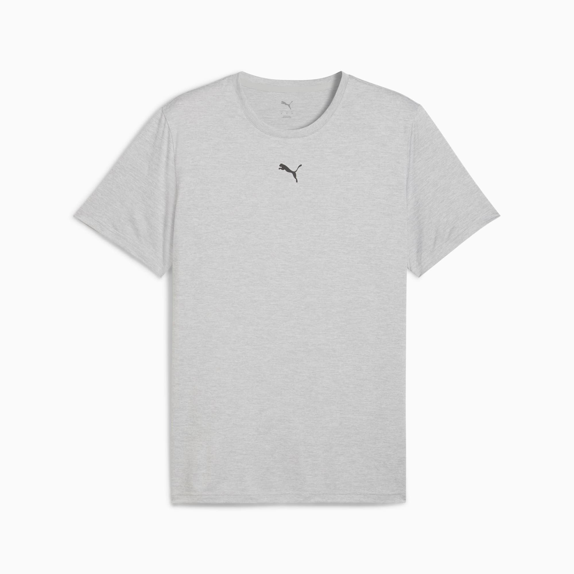 PUMA MEN'S ESSENTIALS TRAIN ALL DAY GREY HEATHER TEE
