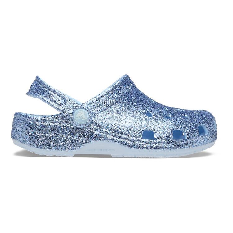 Crocs Kid's Classic Blue Glitter Clog