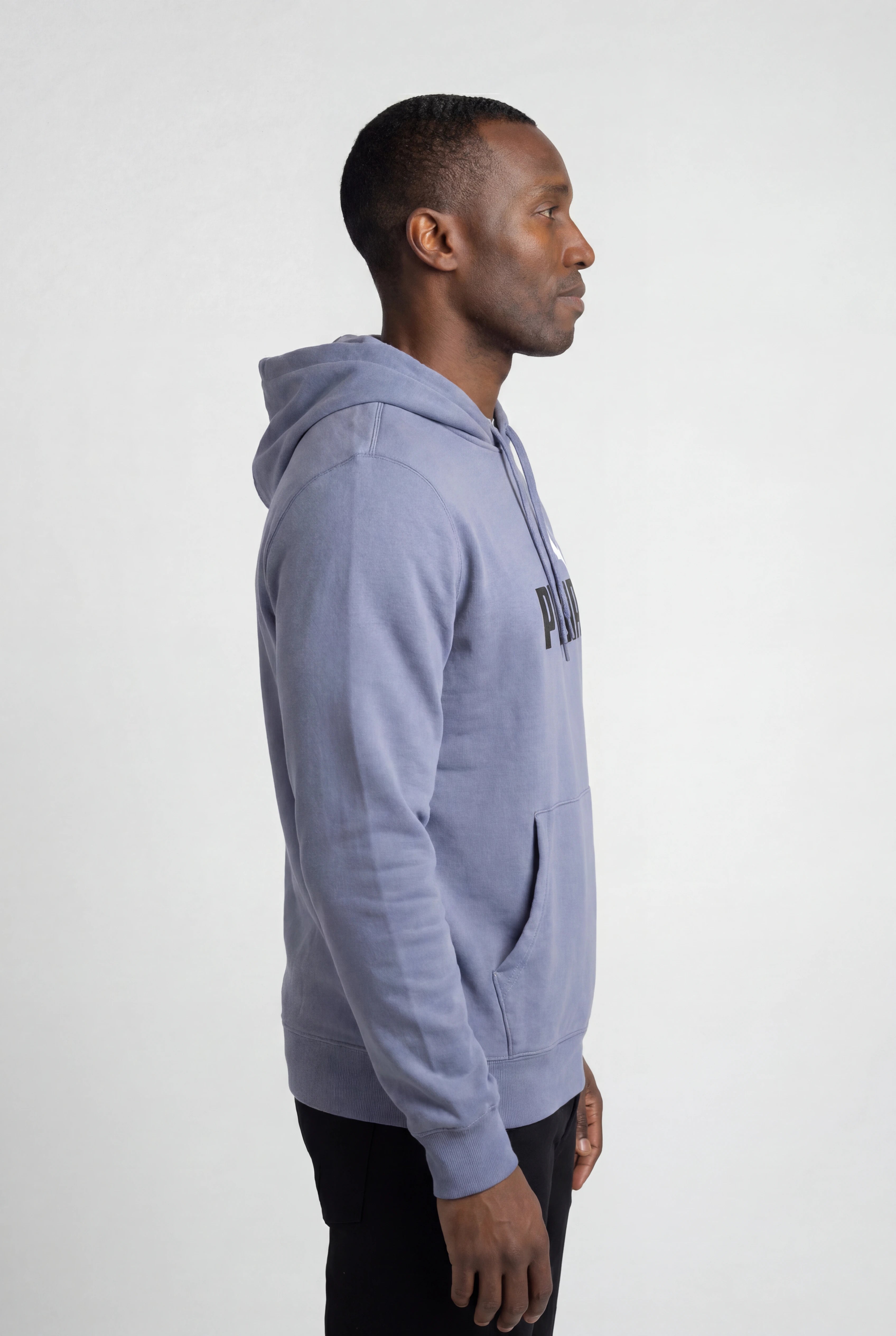 Puma Men's Essentials Big Logo Fleece Grey Sky Hoodie