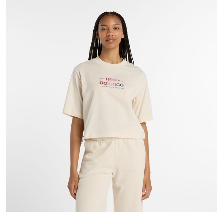 New Balance Women's Reimagined Oversize Stone Tee