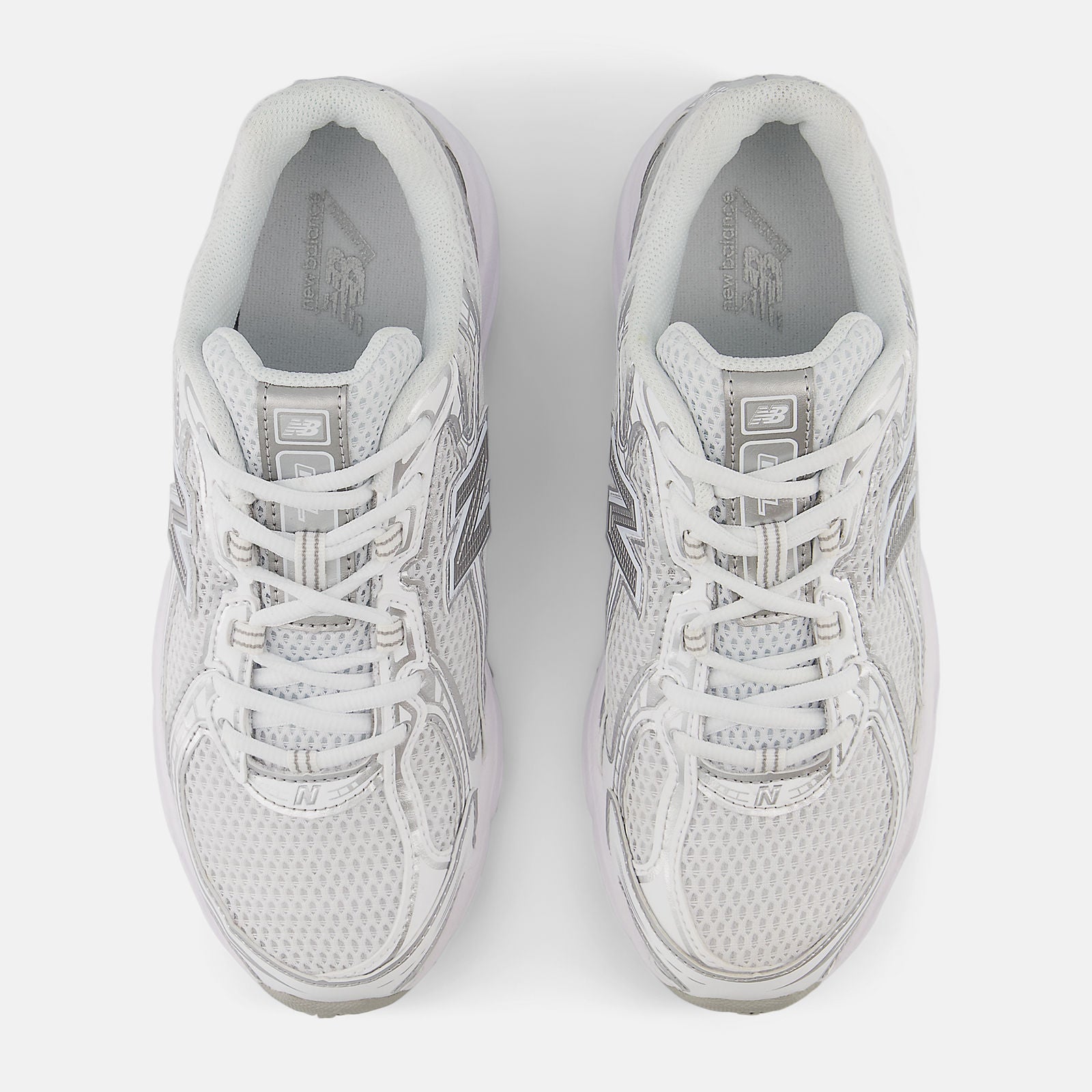 NEW BALANCE UNISEX 740 WHITE/SILVER SNEAKER SHOE (WIDTH D)