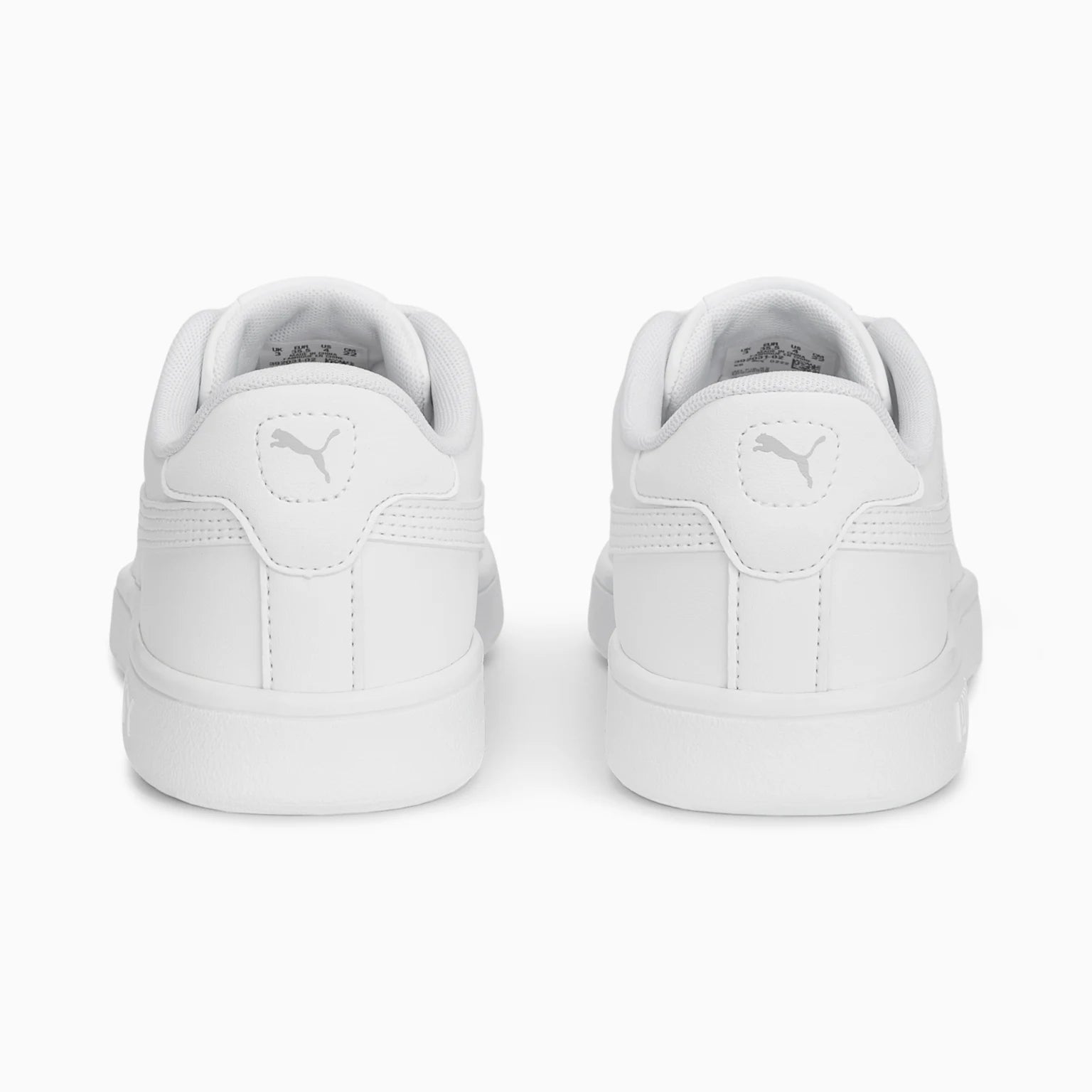 Puma Kid's Smash 3.0 Triple White Sneaker Shoes