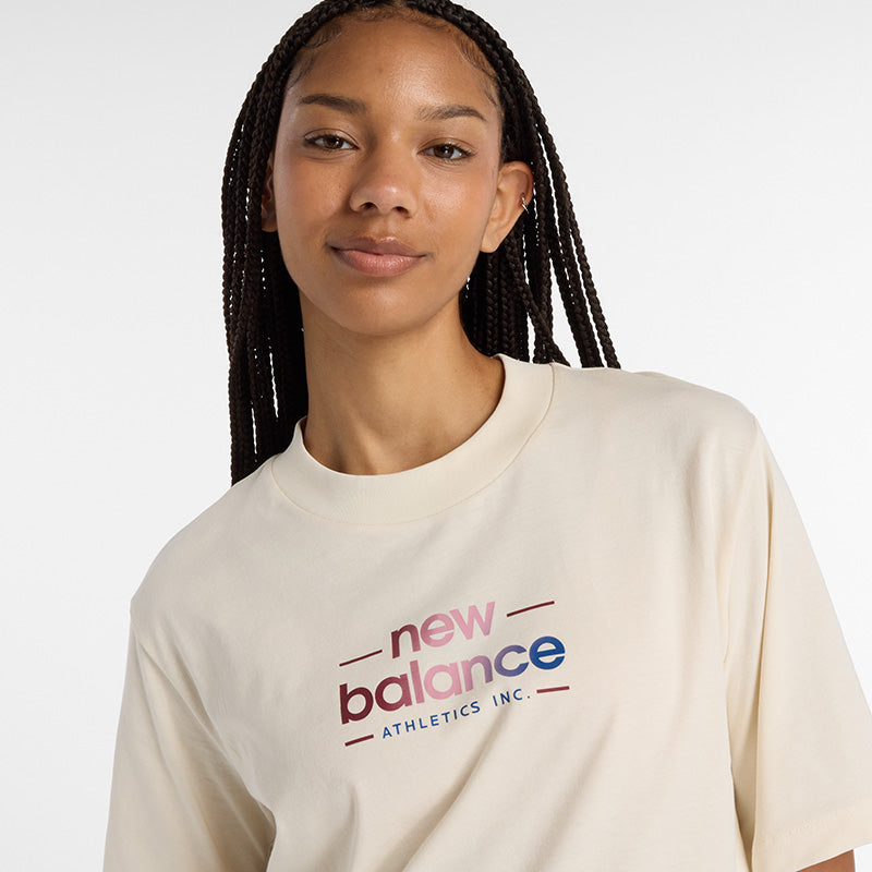 New Balance Women's Reimagined Oversize Stone Tee