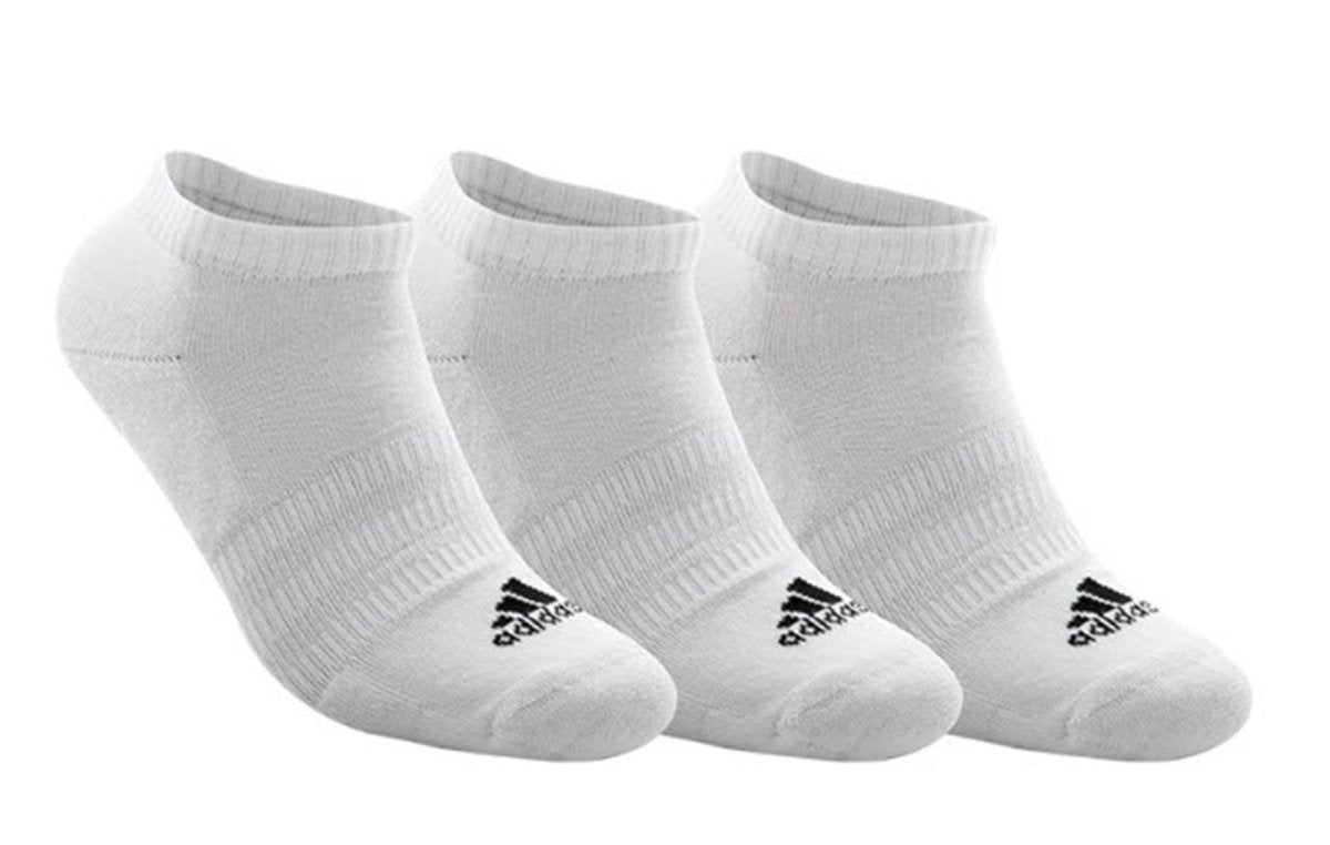Adidas ADIDAS CUSHIONED LOW-CUT SOCKS WHITE 3 PAIRS - INSPORT