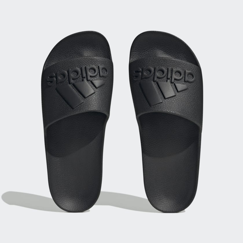 Adidas ADIDAS MEN'S ADILETTE AQUA BLACK SLIDES - INSPORT
