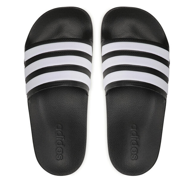 Adidas ADIDAS MEN'S ADILETTE BLACK/WHITE SHOWER SLIDES - INSPORT