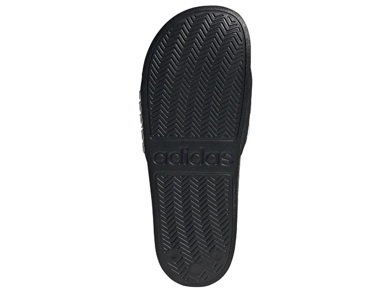 Adidas ADIDAS MEN'S ADILETTE BLACK/WHITE SHOWER SLIDES - INSPORT
