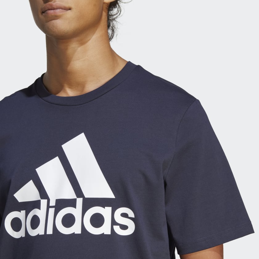 Adidas ADIDAS MEN'S ESSENTIALS SINGLE JERSEY BIG LOGO NAVY TEE - INSPORT