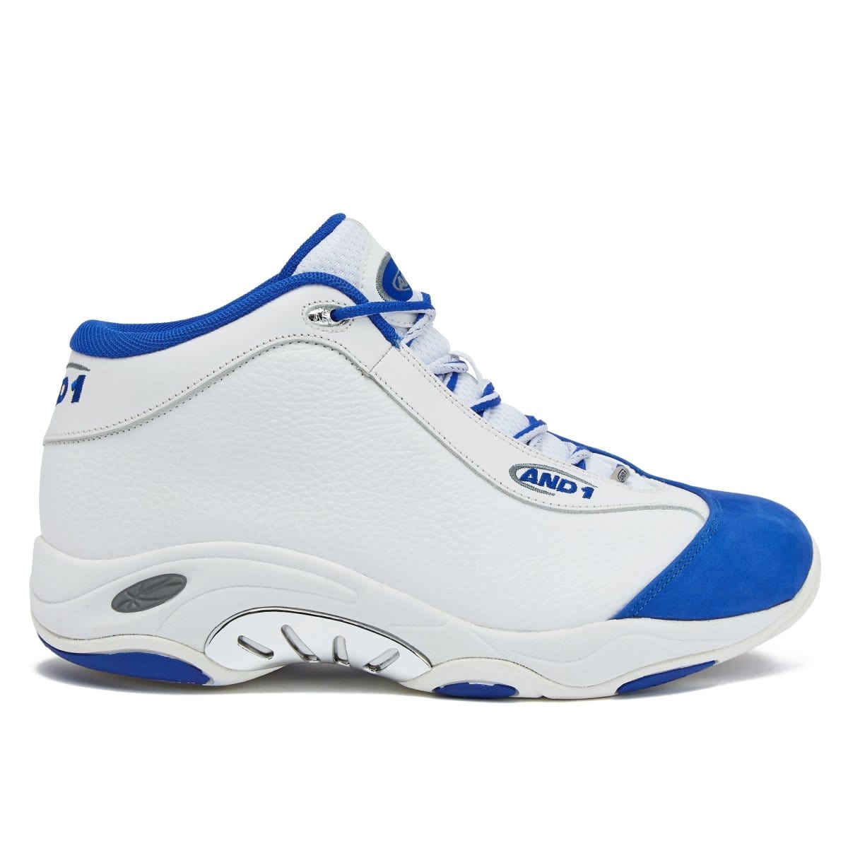 AND-1 AND-1 MEN'S TAI CHI WHITE/BLUE BASKETBALL SHOES - INSPORT