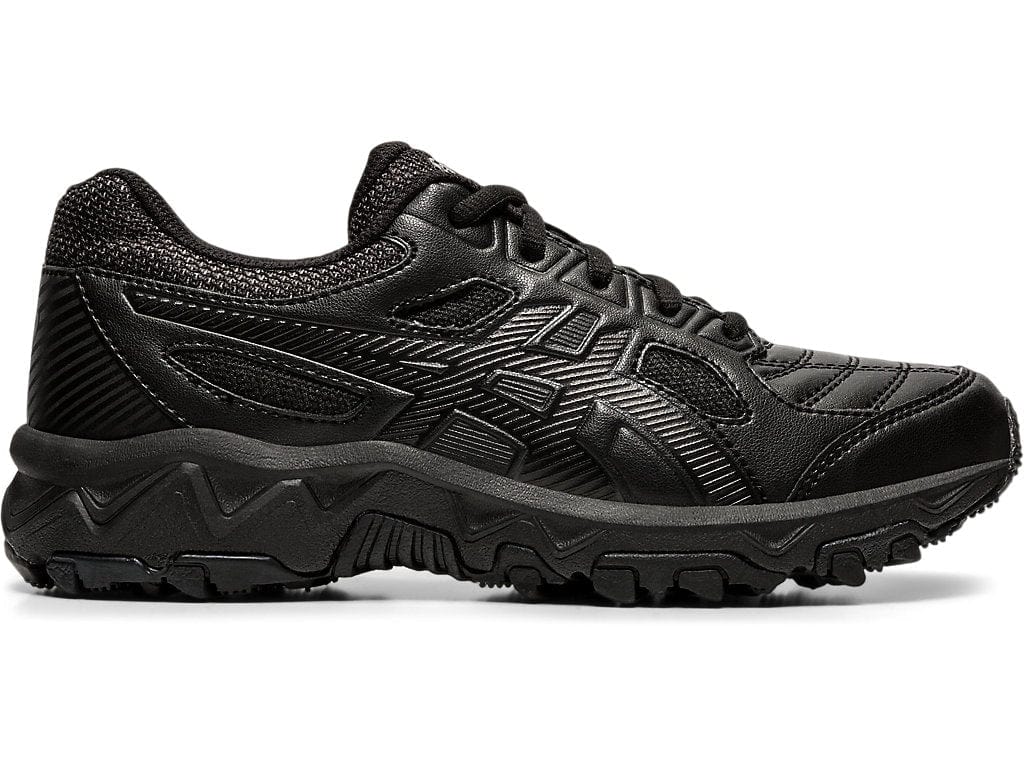 Asics ASICS JUNIOR GEL-TRIGGER 12 TX TRIPLE BLACK RUNNING SHOES - INSPORT