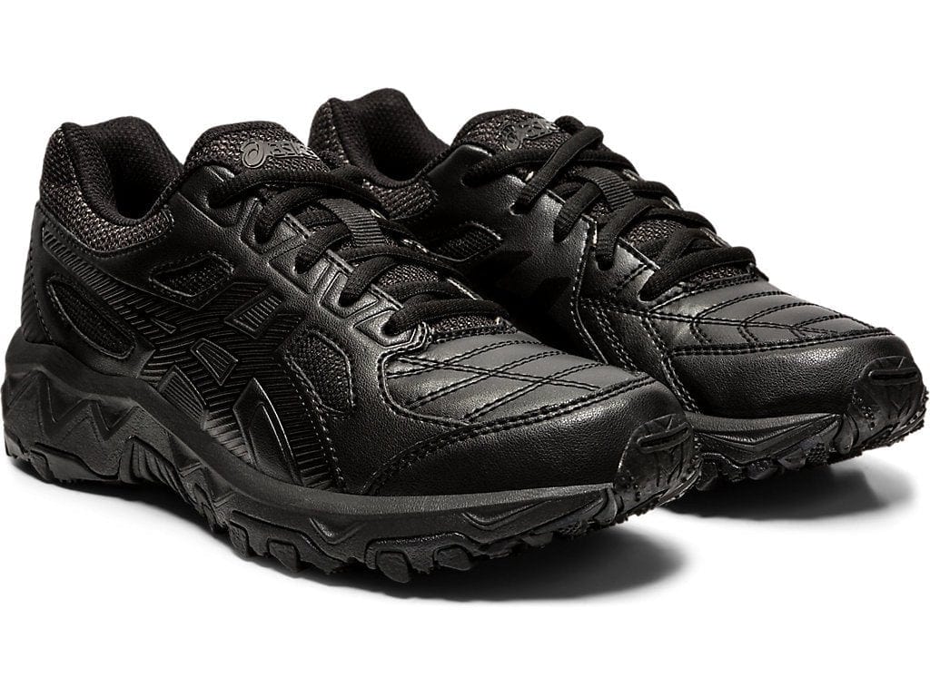 Asics ASICS JUNIOR GEL-TRIGGER 12 TX TRIPLE BLACK RUNNING SHOES - INSPORT
