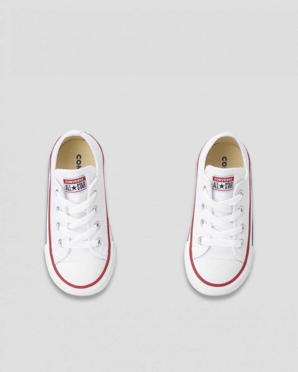 Converse CONVERSE INFANT'S CHUCK TAYLOR ALL STARS LOW TOP WHITE SHOE - INSPORT