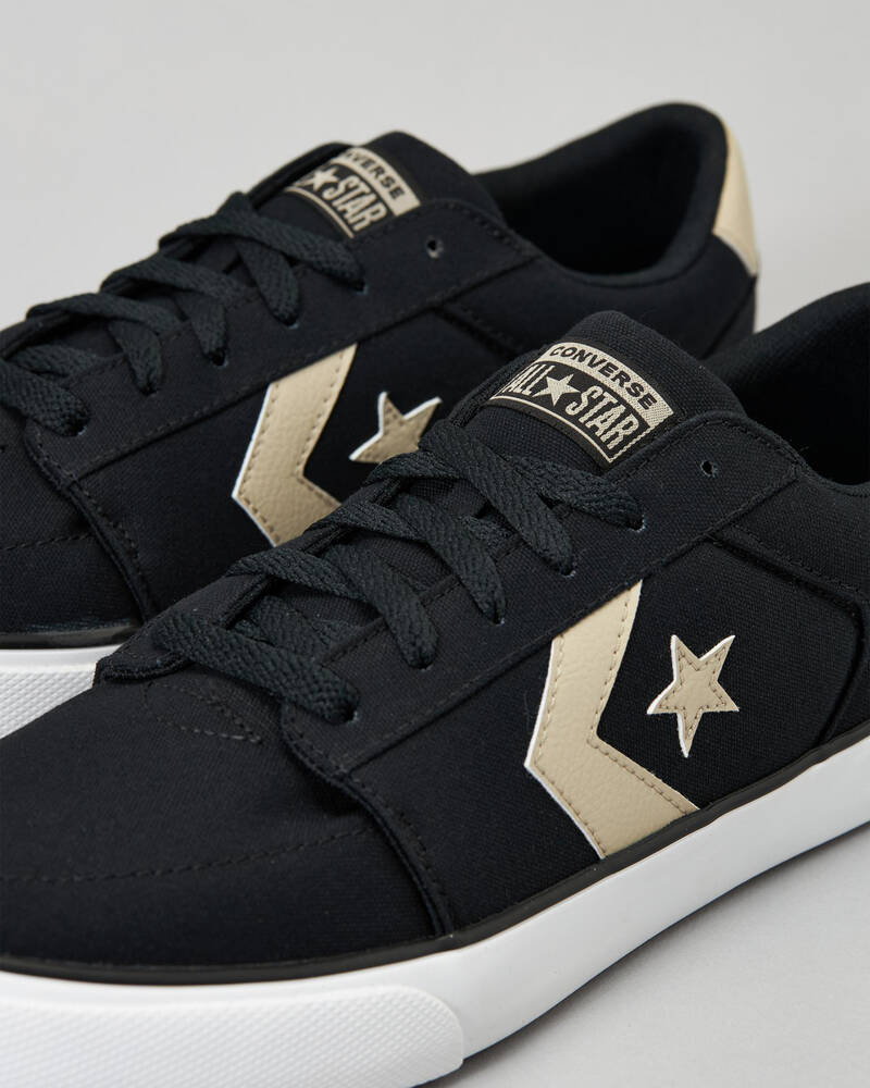 Converse CONVERSE UNISEX BELMONT LOW BLK/STONE SHOES - INSPORT