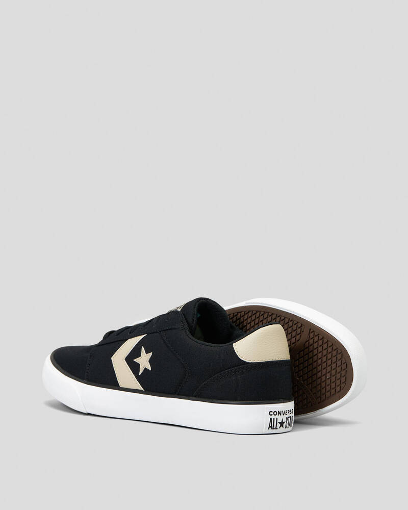 Converse CONVERSE UNISEX BELMONT LOW BLK/STONE SHOES - INSPORT