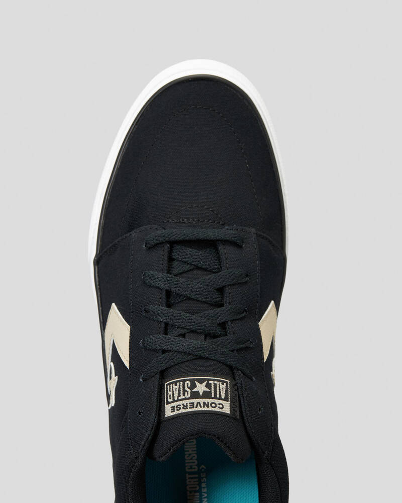 Converse CONVERSE UNISEX BELMONT LOW BLK/STONE SHOES - INSPORT