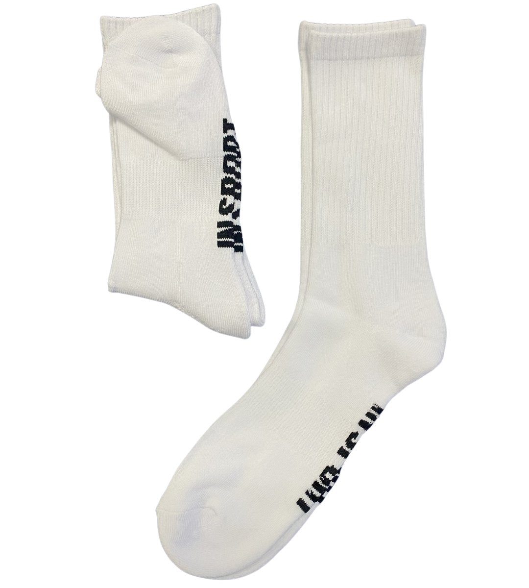 INSPORT INSPORT MENS 2 PAIR CREW WHITE Socks 8-12 - INSPORT