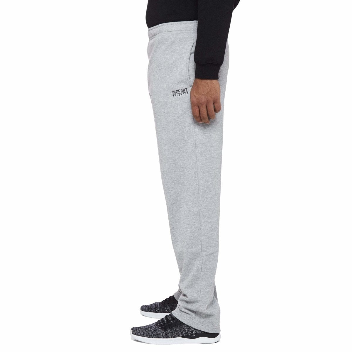 INSPORT INSPORT MEN'S ASPEN GREY TRACKPANTS (OPEN LEG) - INSPORT