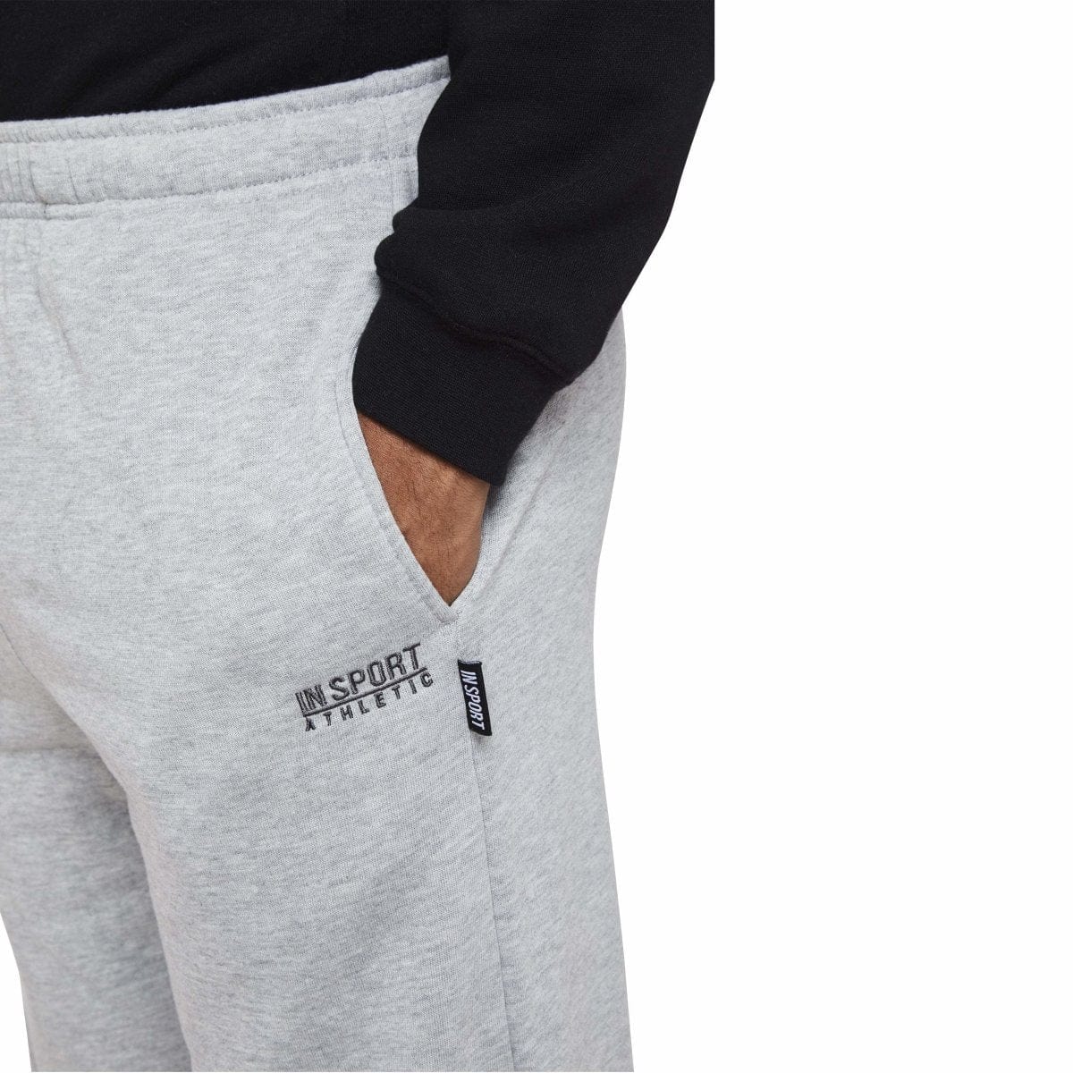 INSPORT INSPORT MEN'S ASPEN GREY TRACKPANTS (OPEN LEG) - INSPORT