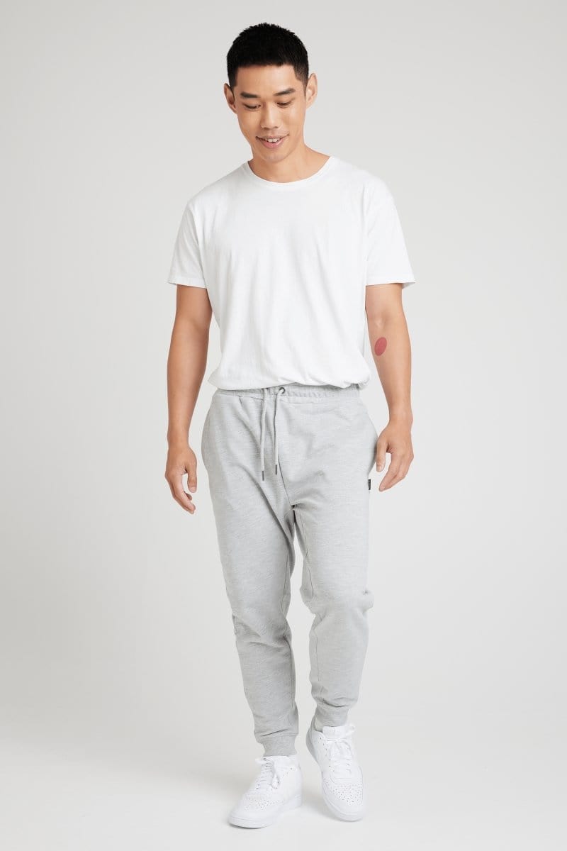INSPORT INSPORT MEN'S BOSTON SLIM FIT GREY TRACKPANTS - INSPORT