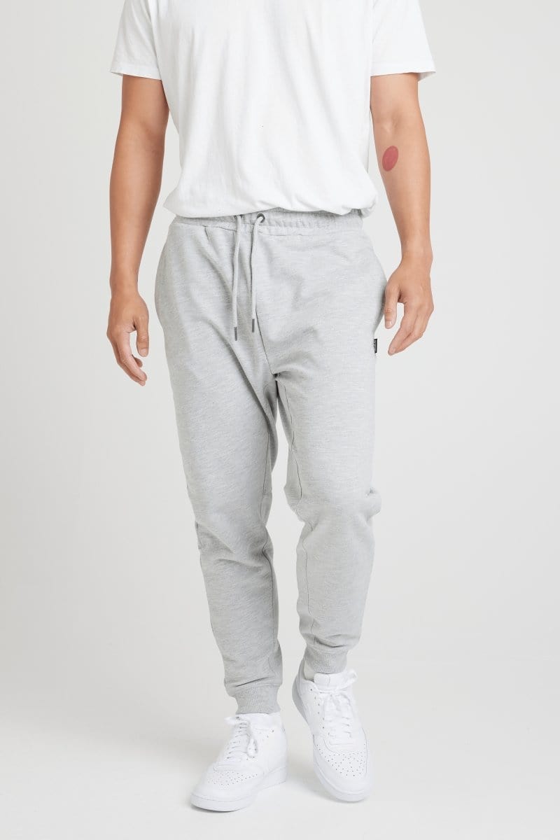 INSPORT INSPORT MEN'S BOSTON SLIM FIT GREY TRACKPANTS - INSPORT