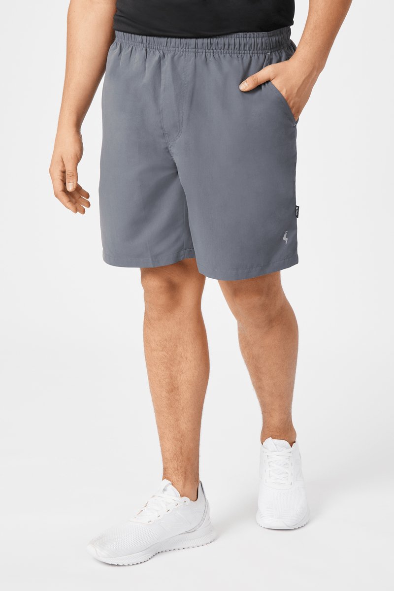 INSPORT INSPORT MEN'S MIAMI GREY/ZINC RUNNING SHORTS - INSPORT