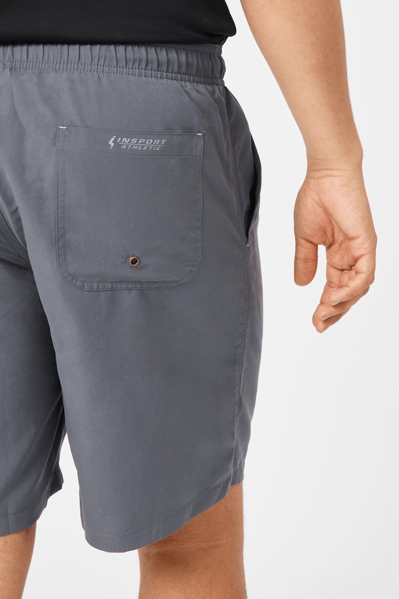 INSPORT INSPORT MEN'S MIAMI GREY/ZINC RUNNING SHORTS - INSPORT