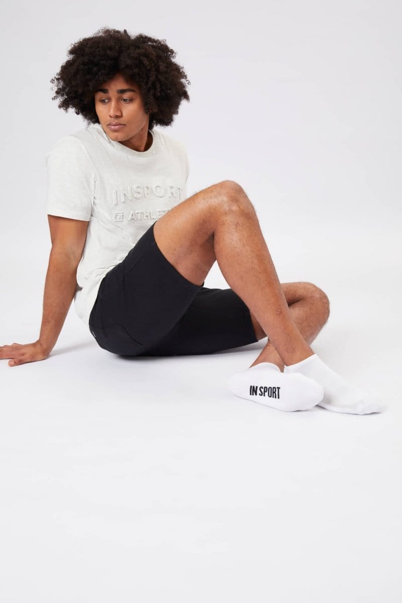 INSPORT INSPORT MEN'S SPORTS CUSHION ANKLE 3 PACK WHITE SOCKS - INSPORT