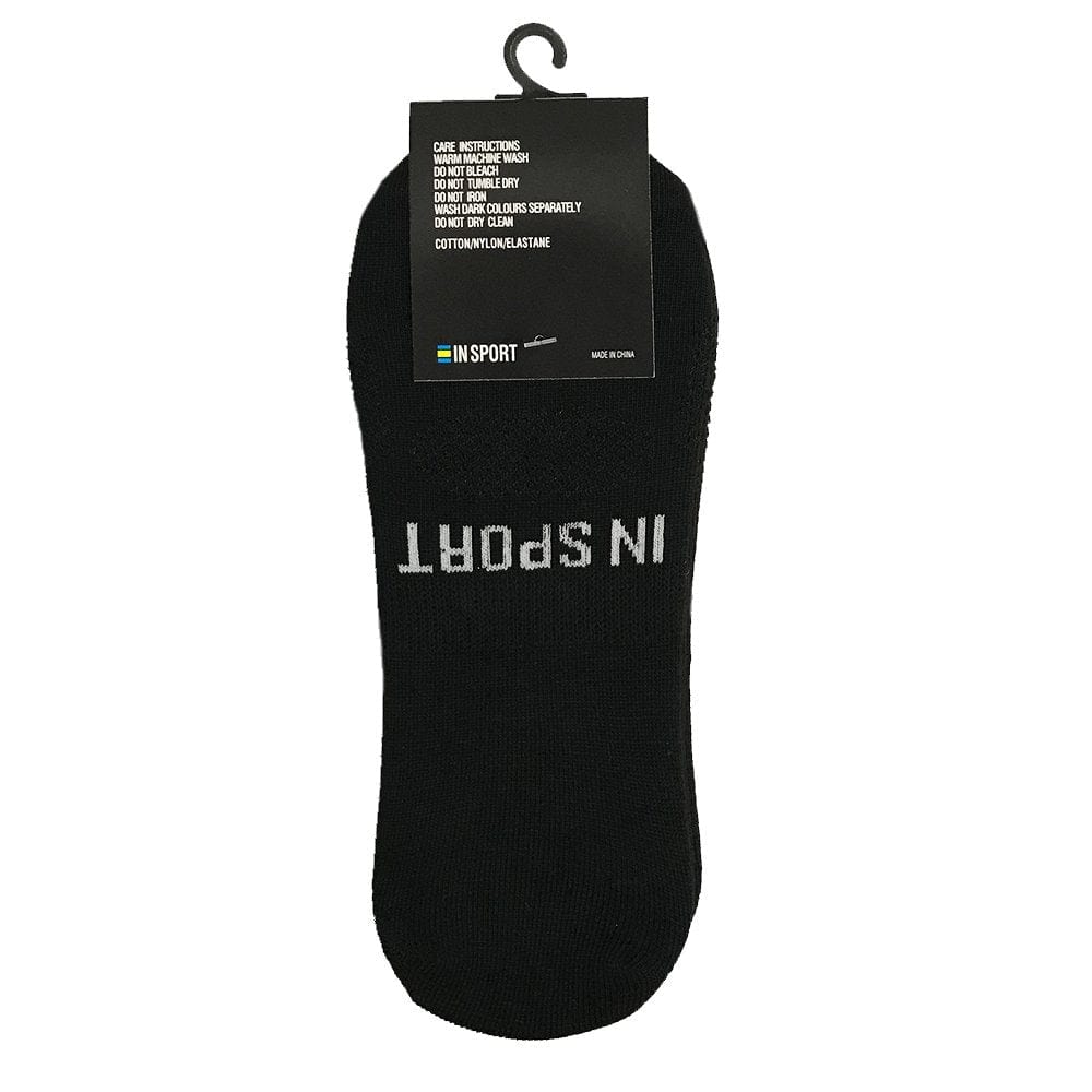 INSPORT INSPORT NO SHOW INVISIBLE 3 PACK BLACK SOCKS - INSPORT