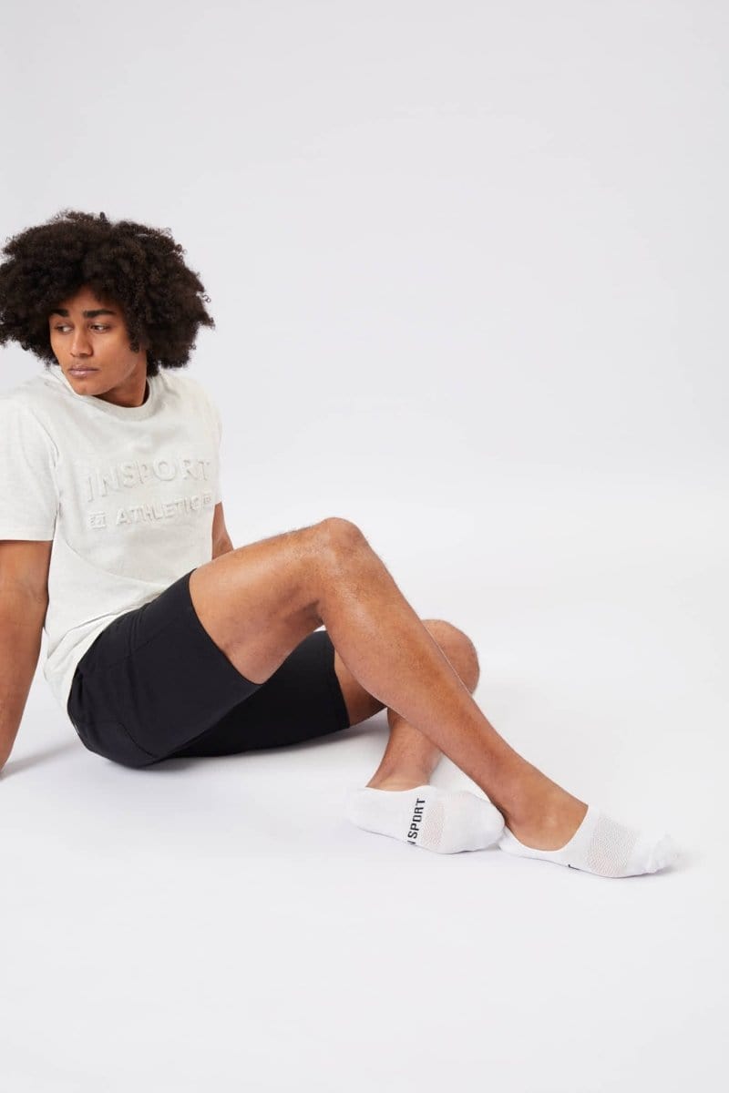 INSPORT INSPORT NO SHOW INVISIBLE 3 PACK WHITE SOCKS - INSPORT